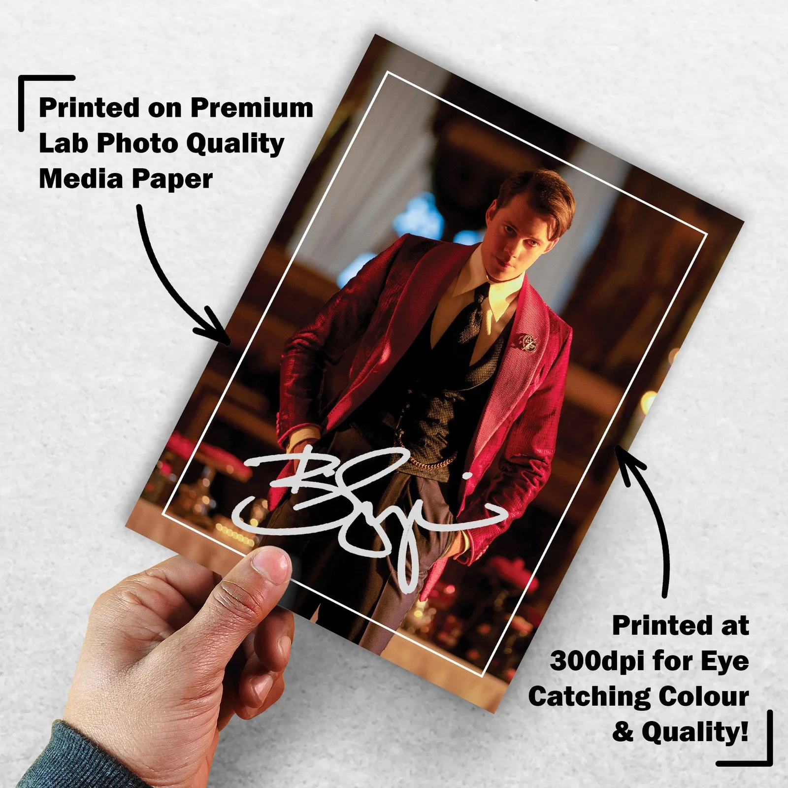 Bill Skarsgård 8x6 Photo Signed Memorabilia 8x6 Pre Printed Autograph Photo, изображение 3