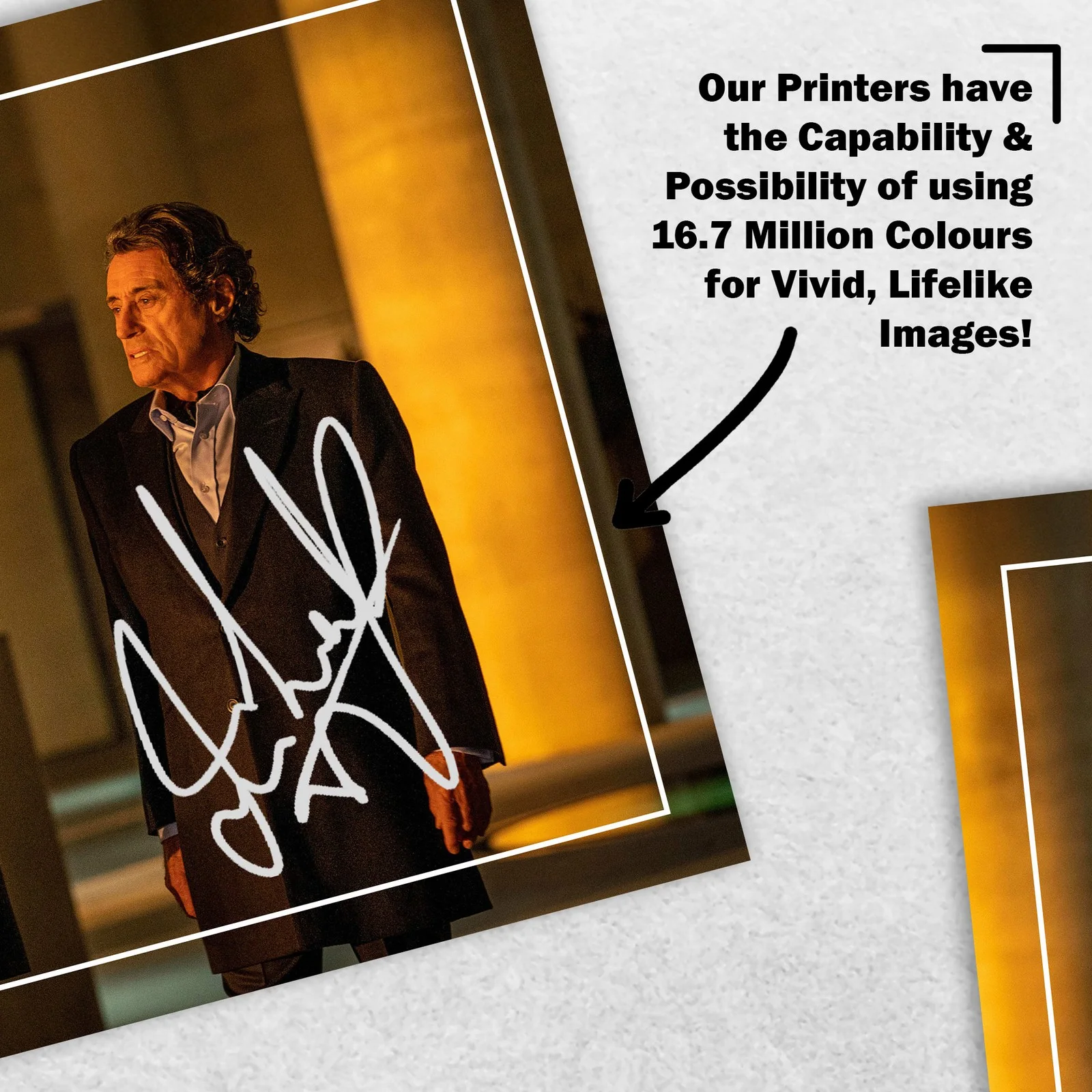 Ian McShane Lance Reddick Signed Memorabilia 8x6 Pre Printed Autograph Photo, image 5