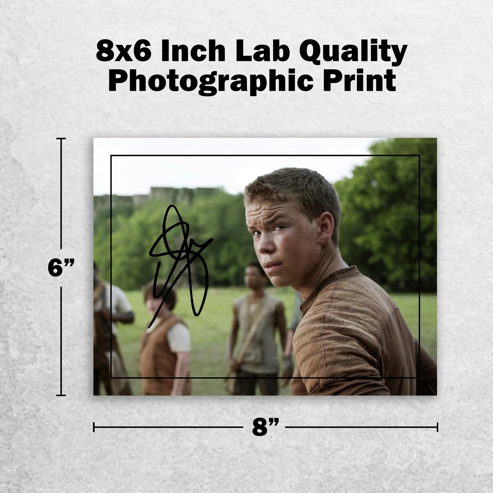 Will Poulter 8x6 Photo Signed Memorabilia 8x6 Pre Printed Autograph Photo, изображение 2
