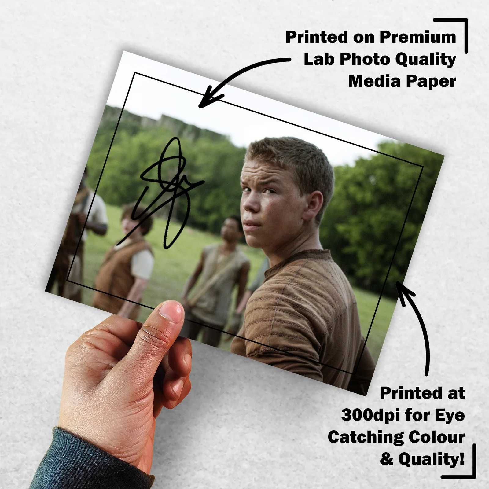 Will Poulter 8x6 Photo Signed Memorabilia 8x6 Pre Printed Autograph Photo, изображение 3