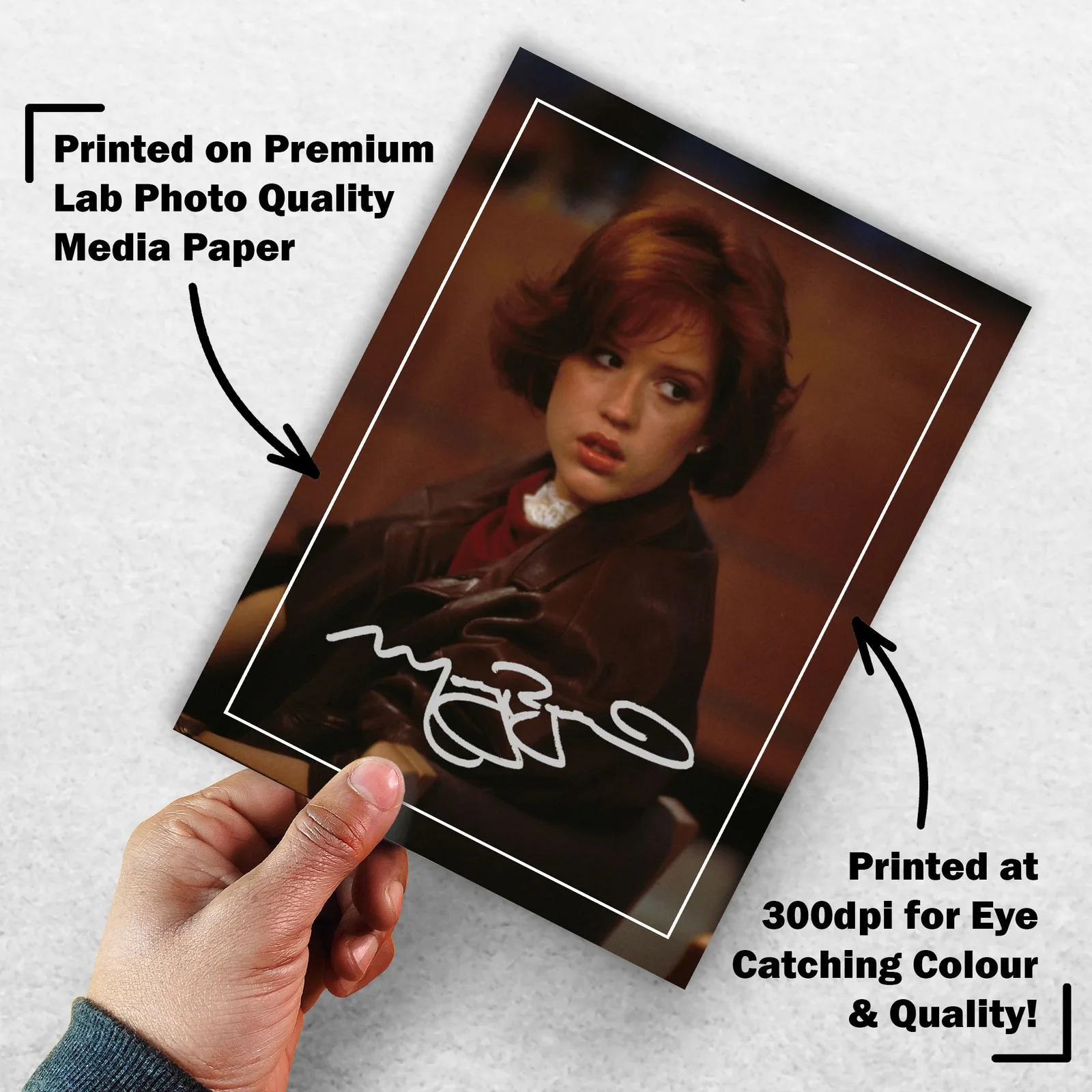 Molly Ringwald Signed Memorabilia 8x6 Pre Printed Autograph Photo Memorabilia, изображение 3