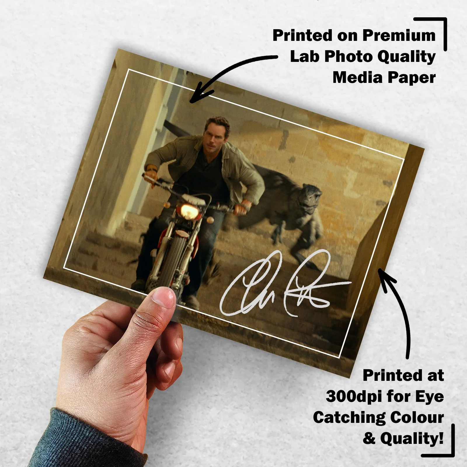 Chris Pratt Signed Memorabilia 8x6 Pre Printed Autograph Photo Memorabilia, изображение 3