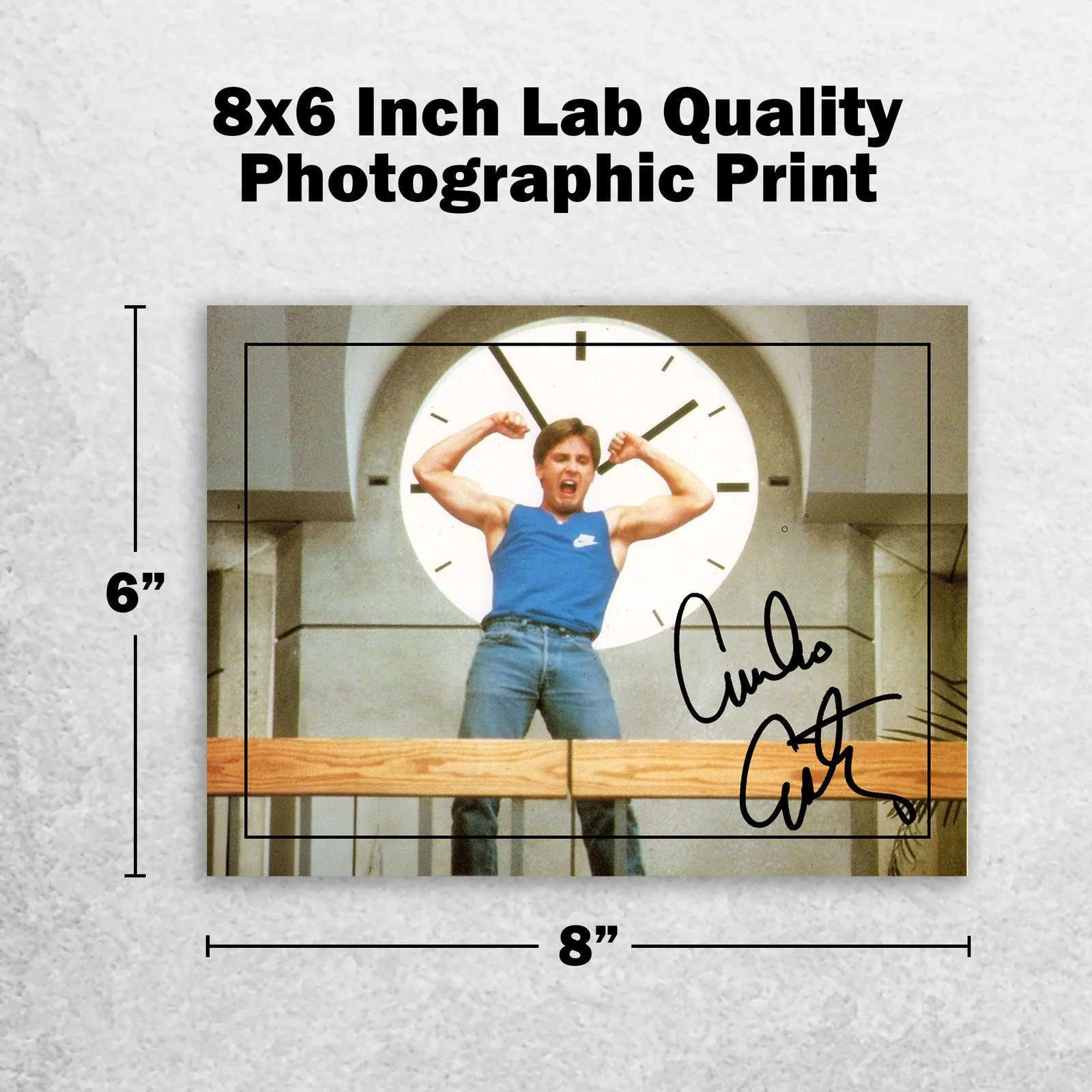 Emilio Estevez Signed Memorabilia 8x6 Pre Printed Autograph Photo Memorabilia, изображение 2