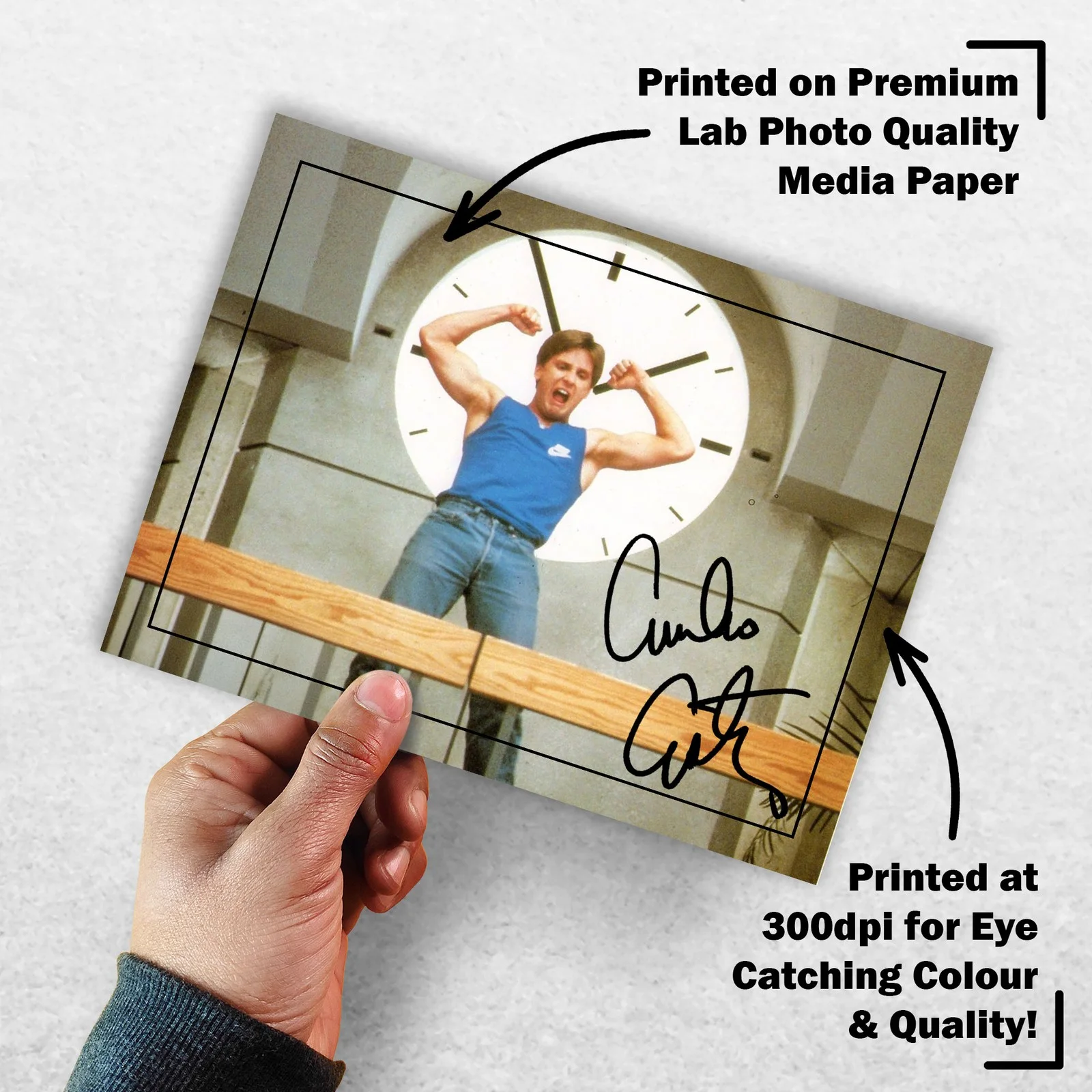 Emilio Estevez Signed Memorabilia 8x6 Pre Printed Autograph Photo Memorabilia, изображение 3