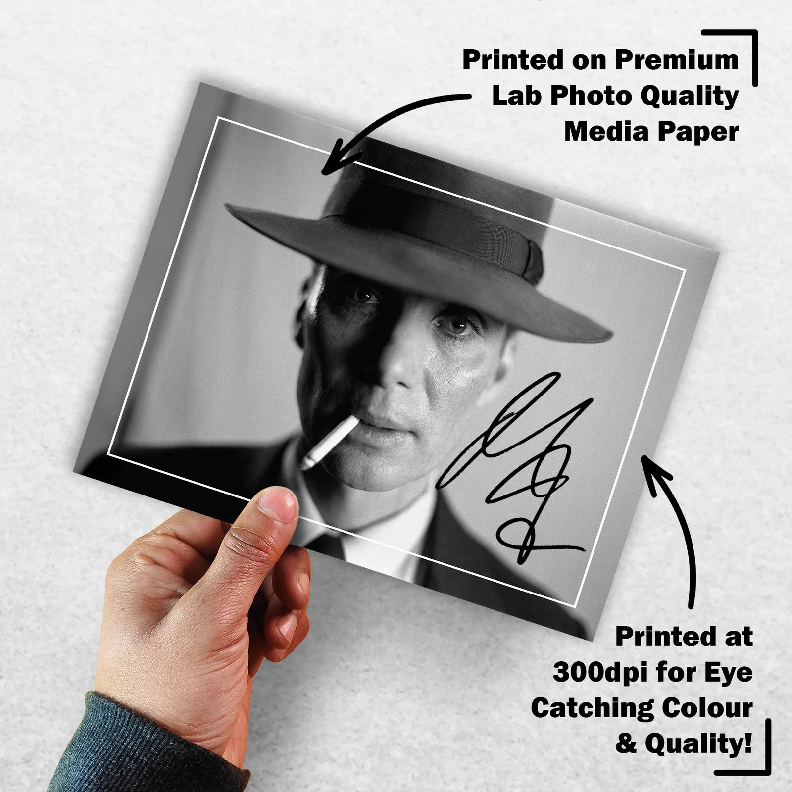 Cillian Murphy Signed Memorabilia 8x6 Pre Printed Autograph Photo Memorabilia, изображение 3
