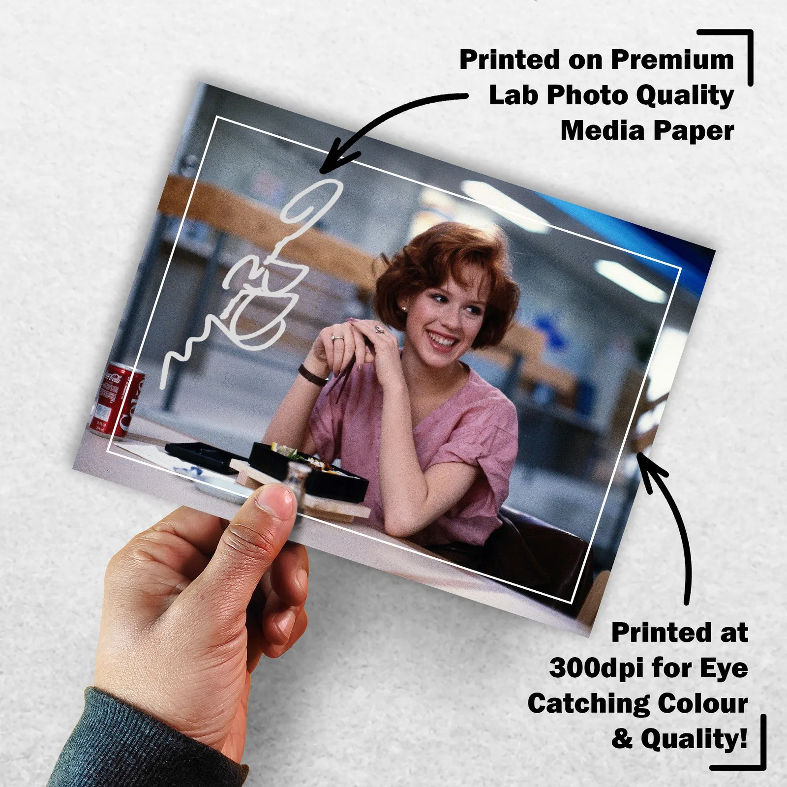 Molly Ringwald Signed Memorabilia 8x6 Pre Printed Autograph Photo Memorabilia, изображение 3