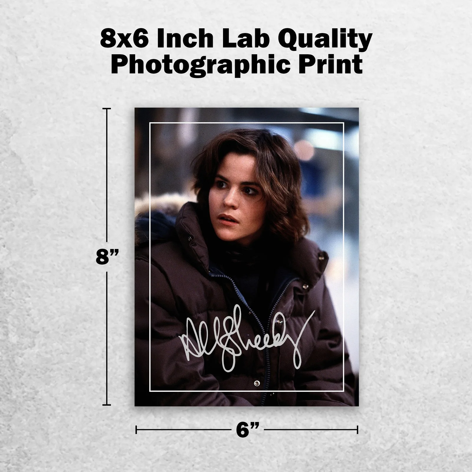Ally Sheedy Signed Memorabilia 8x6 Pre Printed Autograph Photo Memorabilia, изображение 2
