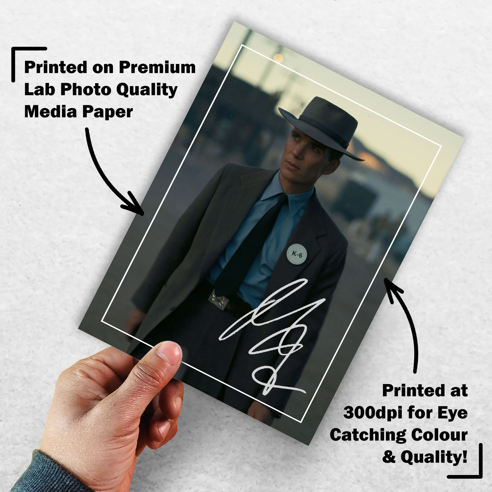 Cillian Murphy Signed Memorabilia 8x6 Pre Printed Autograph Photo Memorabilia, изображение 3