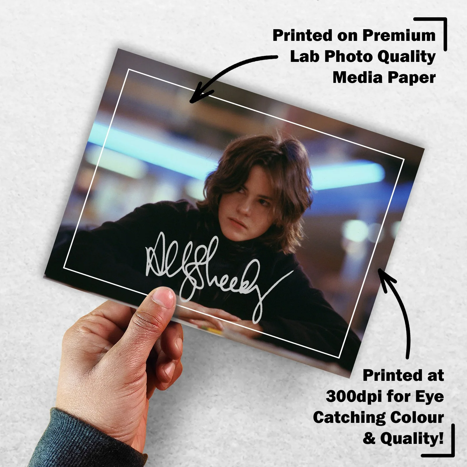 Ally Sheedy Signed Memorabilia 8x6 Pre Printed Autograph Photo Memorabilia, изображение 3
