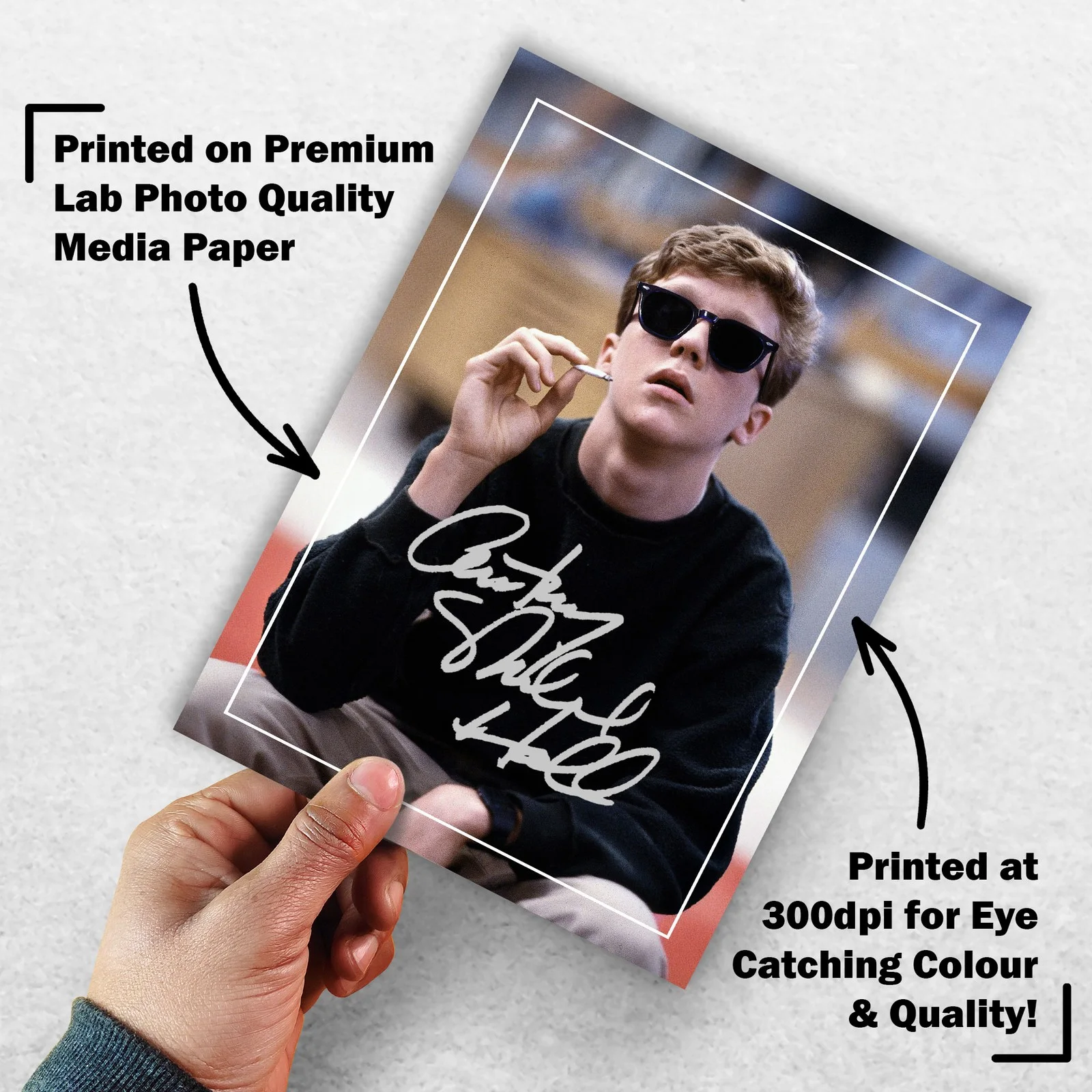 Emilio Estevez Signed Memorabilia 8x6 Pre Printed Autograph Photo Memorabilia, изображение 3