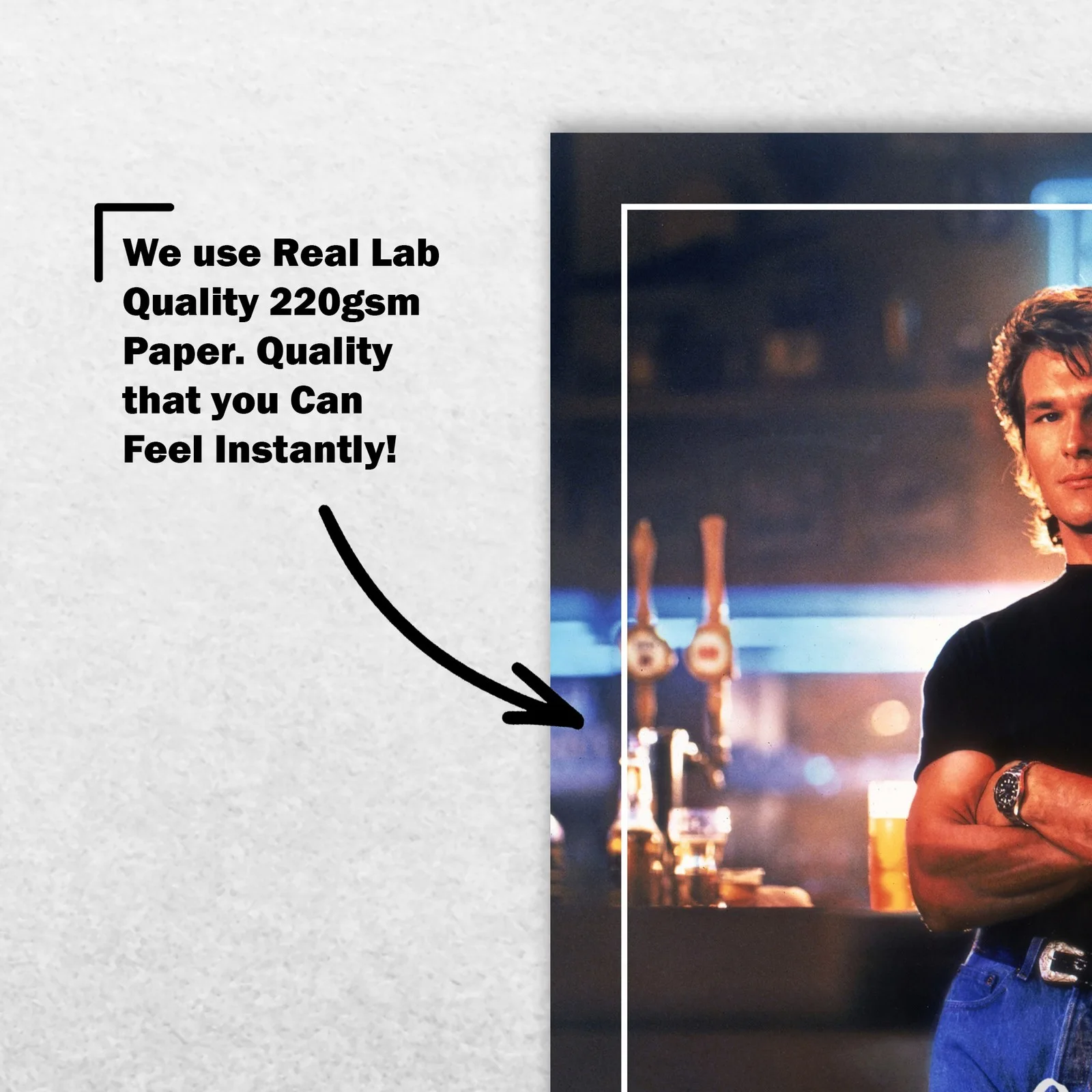 Patrick Swayze Signed Memorabilia 8x6 Pre Printed Autograph Photo Memorabilia, image 4