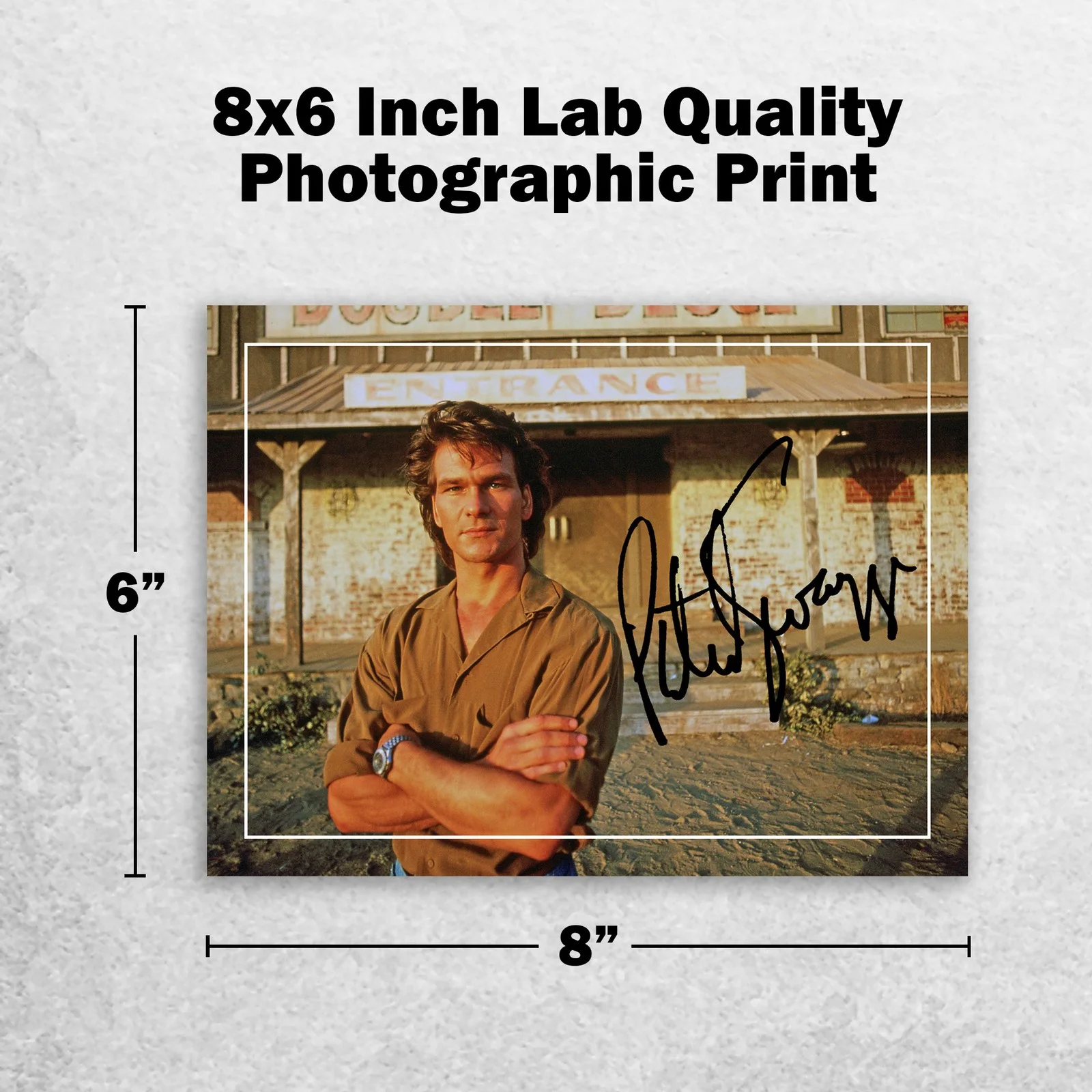 Patrick Swayze Signed Memorabilia 8x6 Pre Printed Autograph Photo Memorabilia, image 2