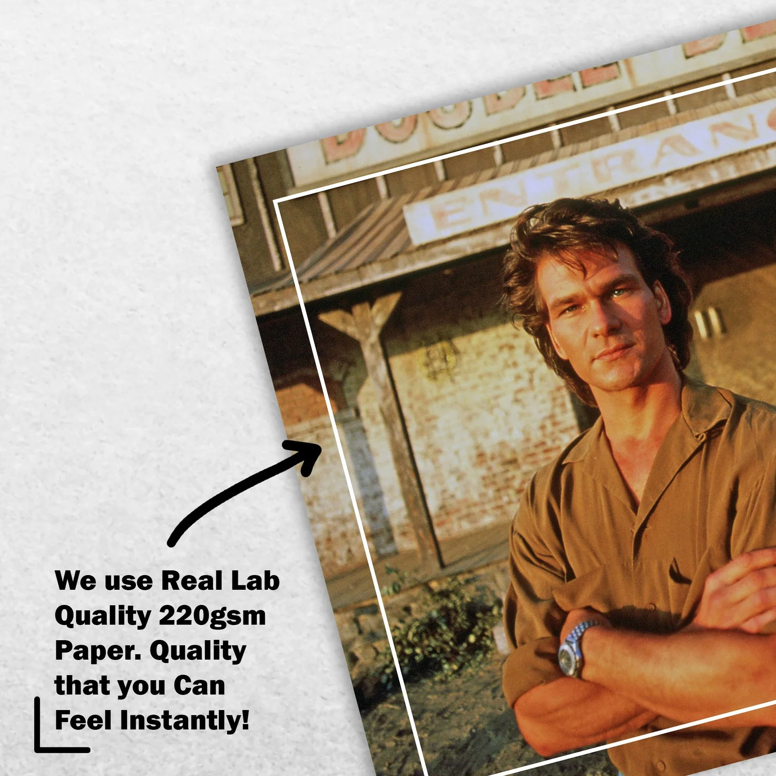 Patrick Swayze Signed Memorabilia 8x6 Pre Printed Autograph Photo Memorabilia, image 4