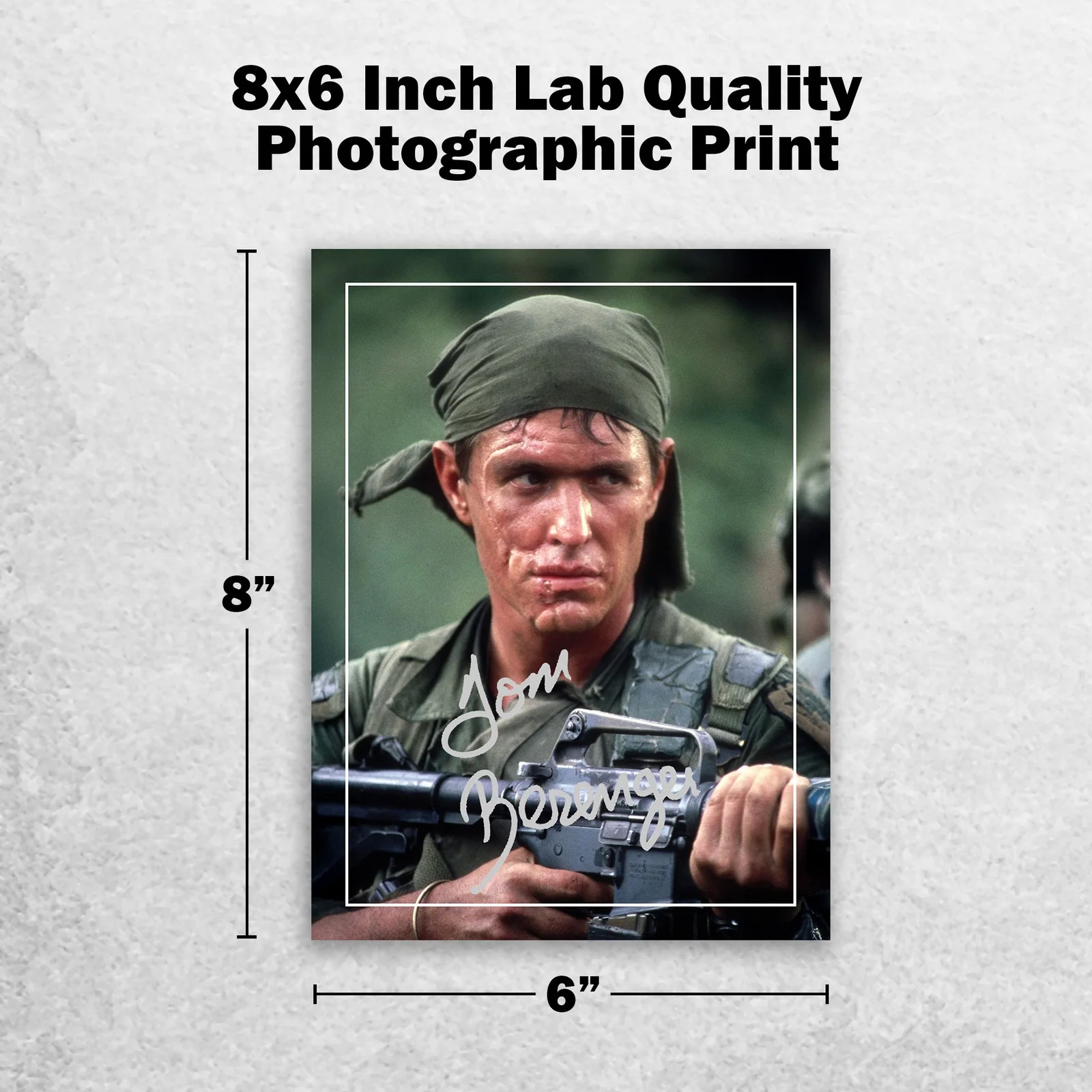 Tom Berenger 8x6 Photo Signed Memorabilia 8x6 Pre Printed Autograph Photo, image 2