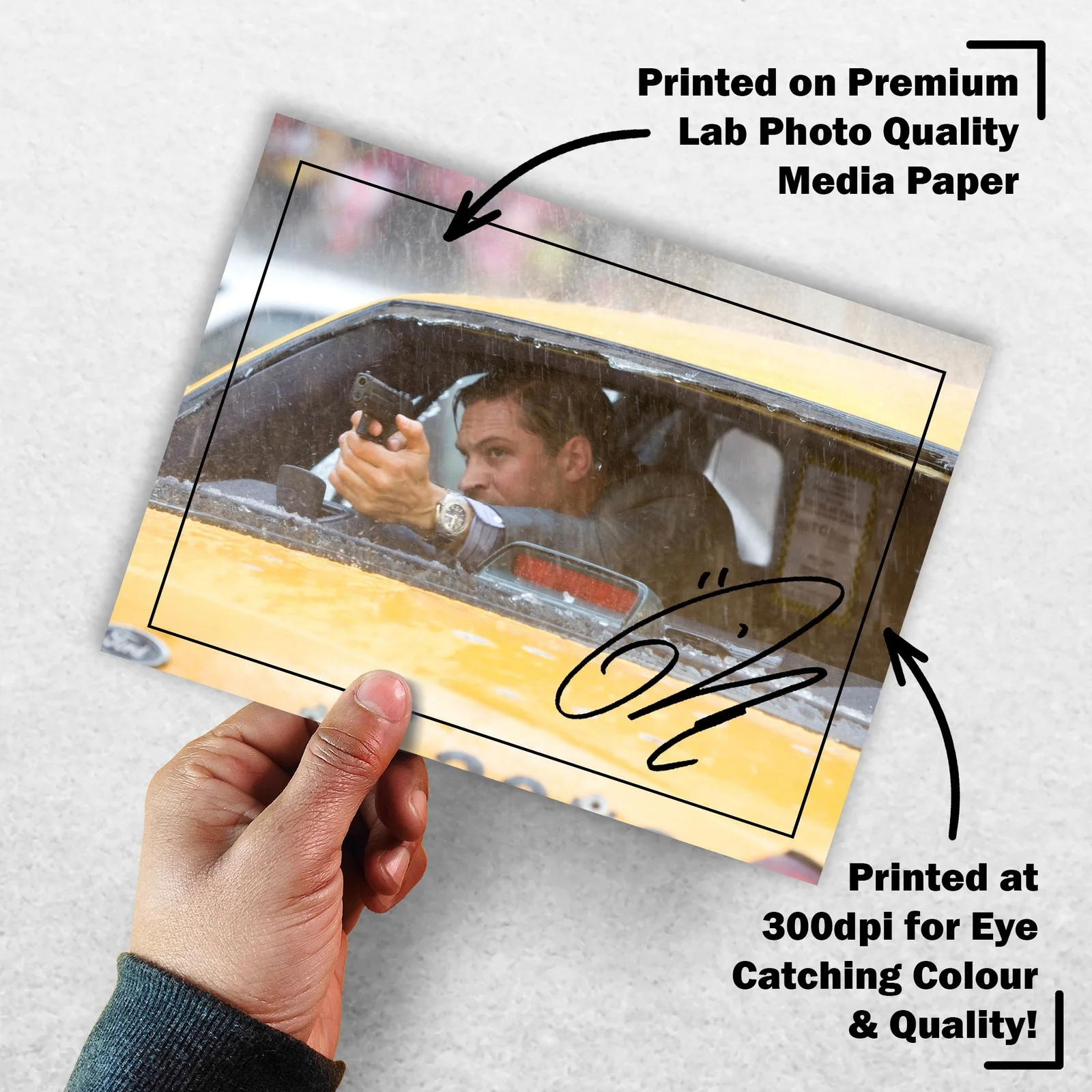 Tom Hardy Signed Memorabilia 8x6 Pre Printed Autograph Photo Memorabilia, изображение 3