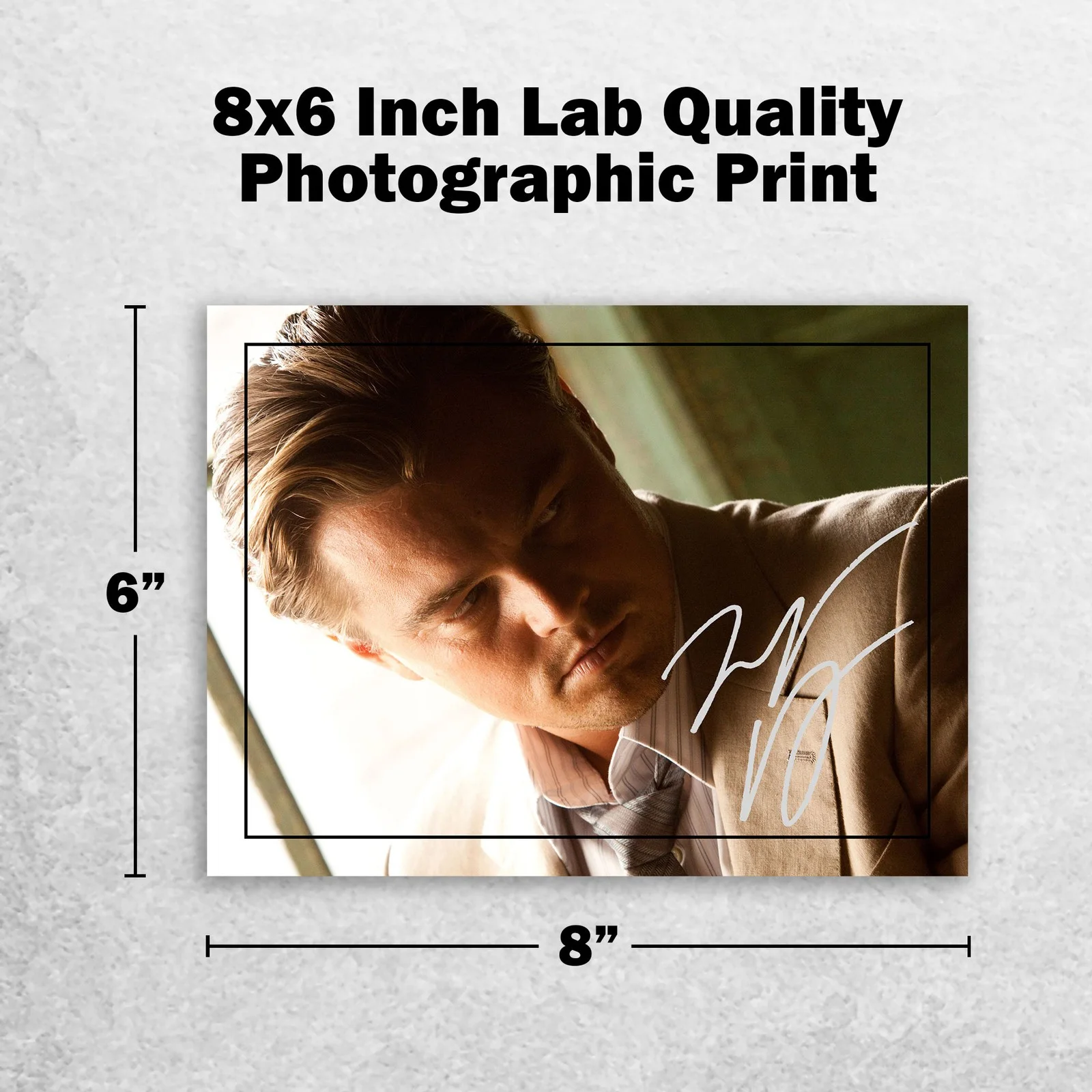Leonardo DiCaprio 8x6 Photo Signed Memorabilia 8x6 Pre Printed Autograph Photo, image 2