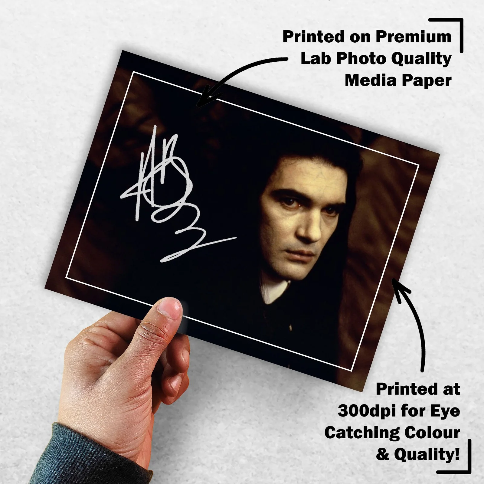 Antonio Banderas 8x6 Photo Signed Memorabilia 8x6 Pre Printed Autograph Photo, изображение 3