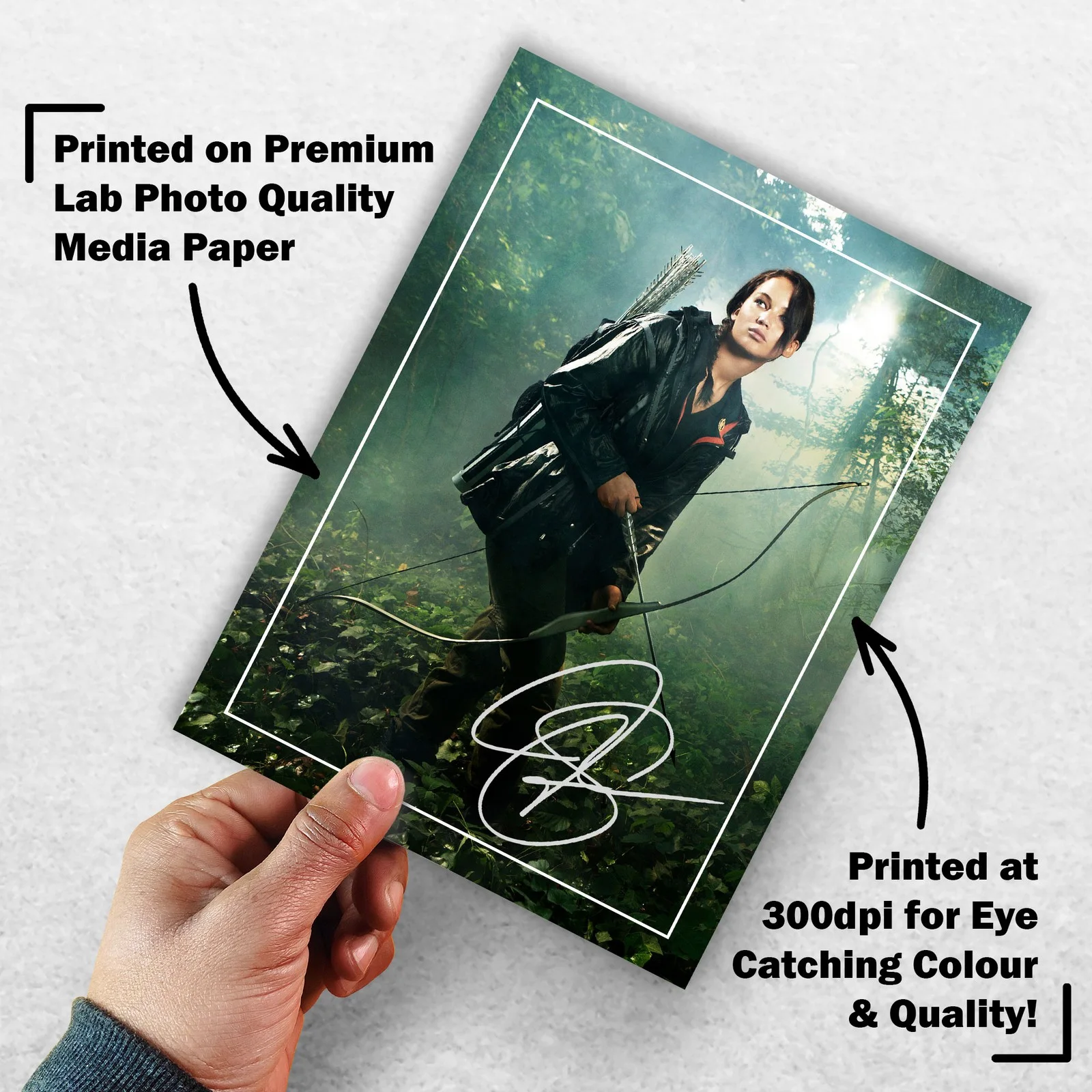 Jennifer Lawrence Signed Memorabilia 8x6 Pre Printed Autograph Photo Memorabilia, image 3