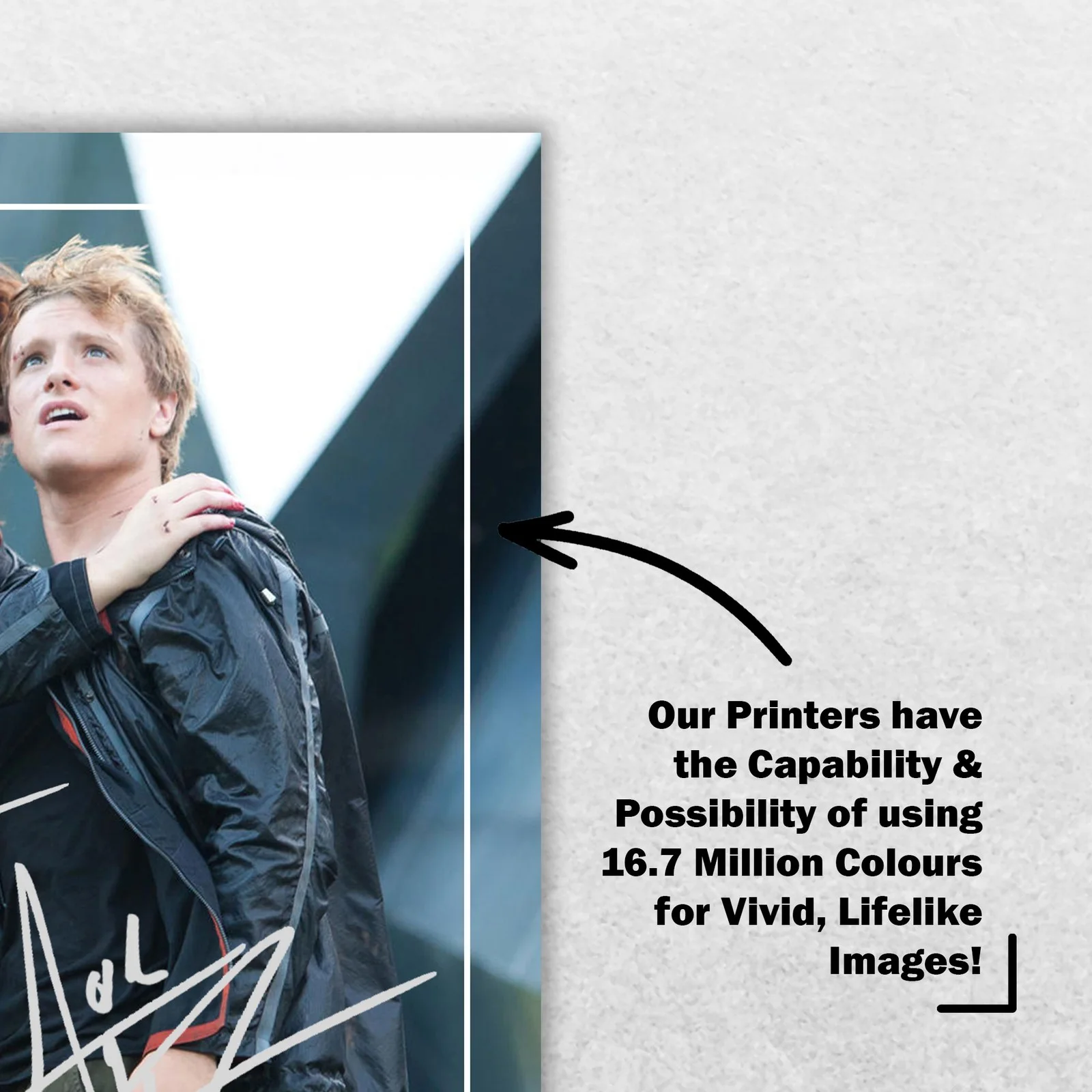 Jennifer Lawrence Josh Hutcher Signed Memorabilia 8x6 Pre Printed Autograph, image 5