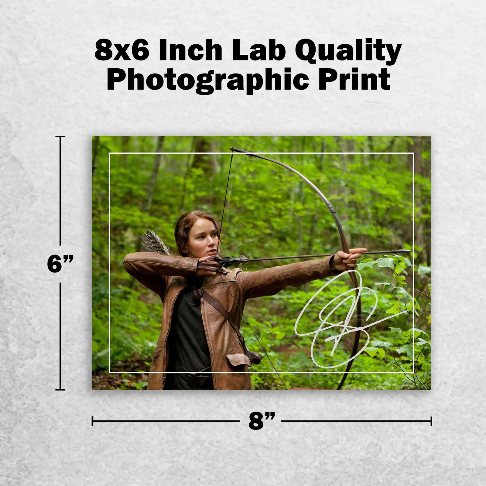 Jennifer Lawrence 8x6 Photo Signed Memorabilia 8x6 Pre Printed Autograph Photo, изображение 2
