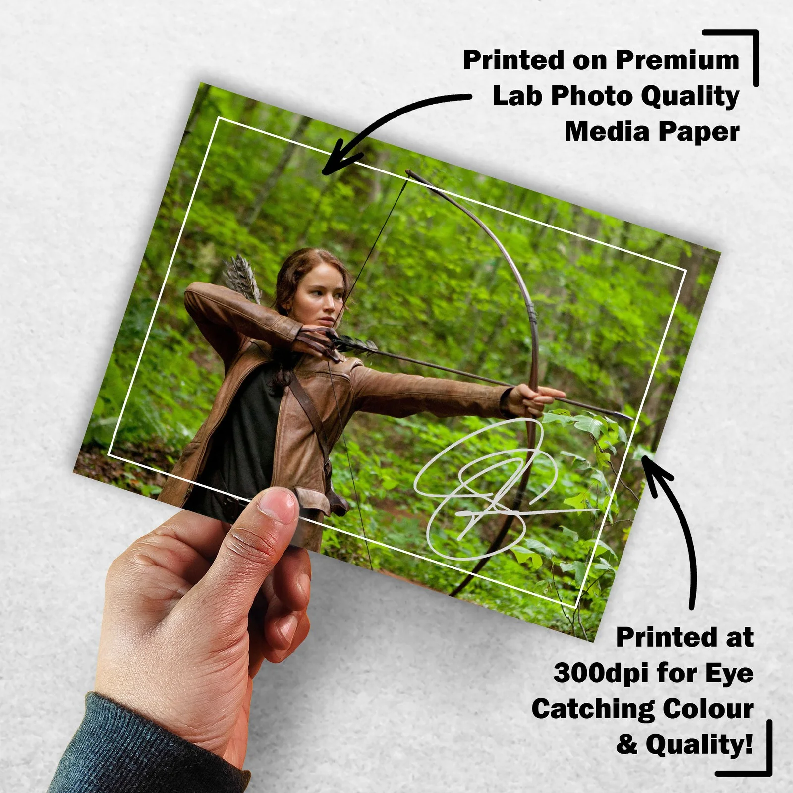 Jennifer Lawrence 8x6 Photo Signed Memorabilia 8x6 Pre Printed Autograph Photo, изображение 3