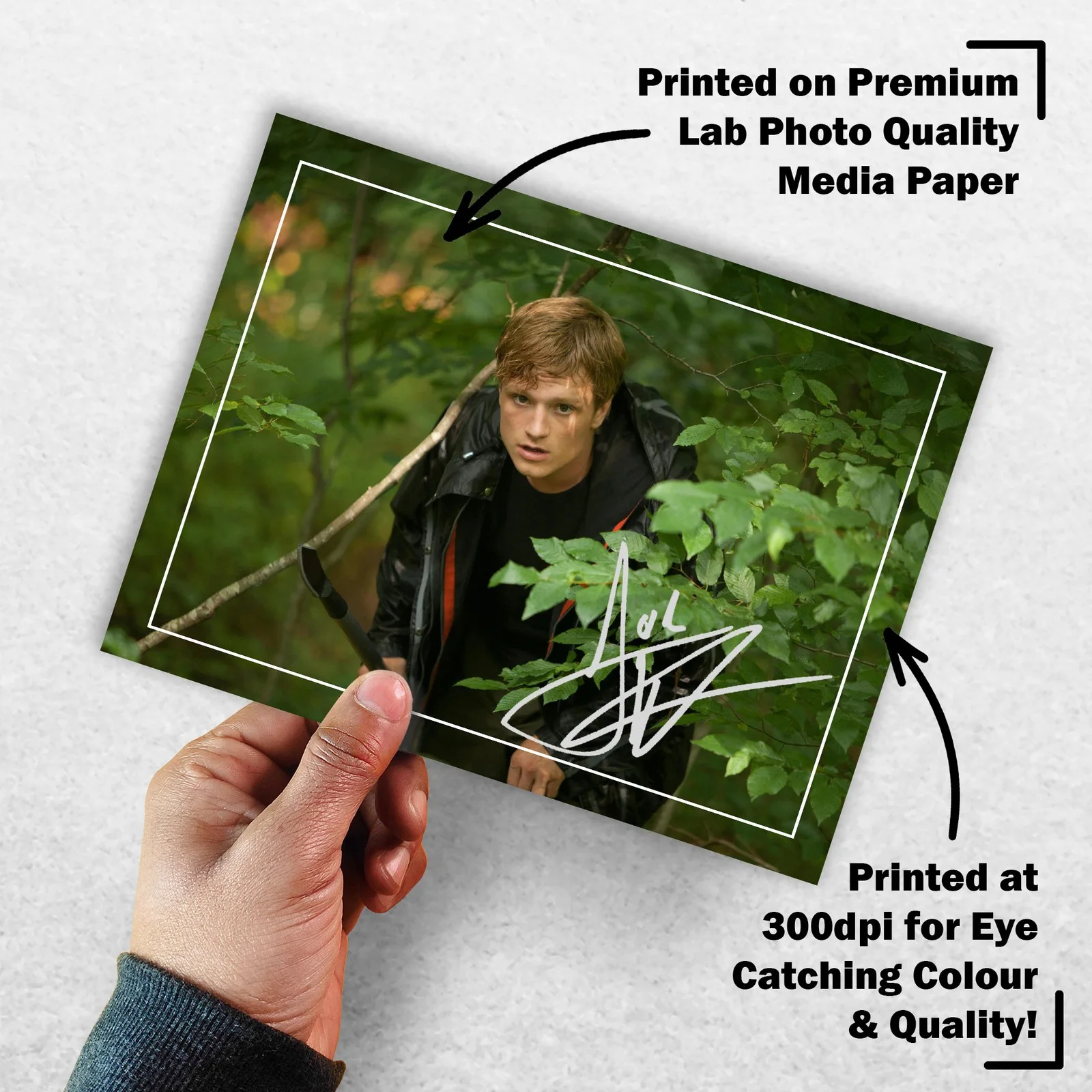 Josh Hutcherson Signed Memorabilia 8x6 Pre Printed Autograph Photo Memorabilia, изображение 3