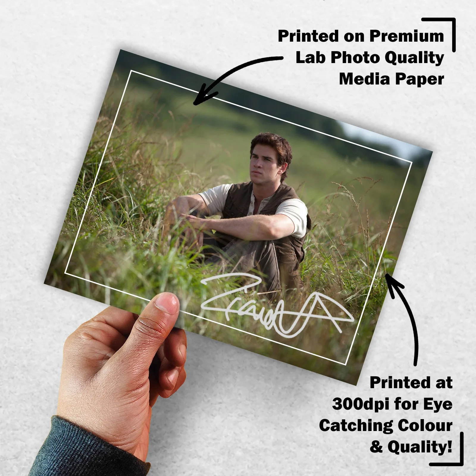 Chris Hemsworth Signed Memorabilia 8x6 Pre Printed Autograph Photo Memorabilia, изображение 3