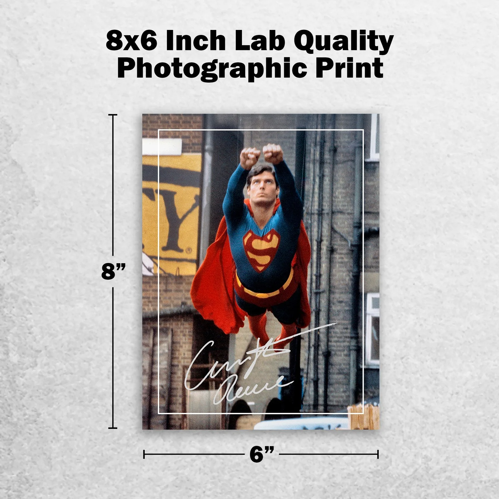 Christopher Reeve Signed Memorabilia 8x6 Pre Printed Autograph Photo Memorabilia, image 2