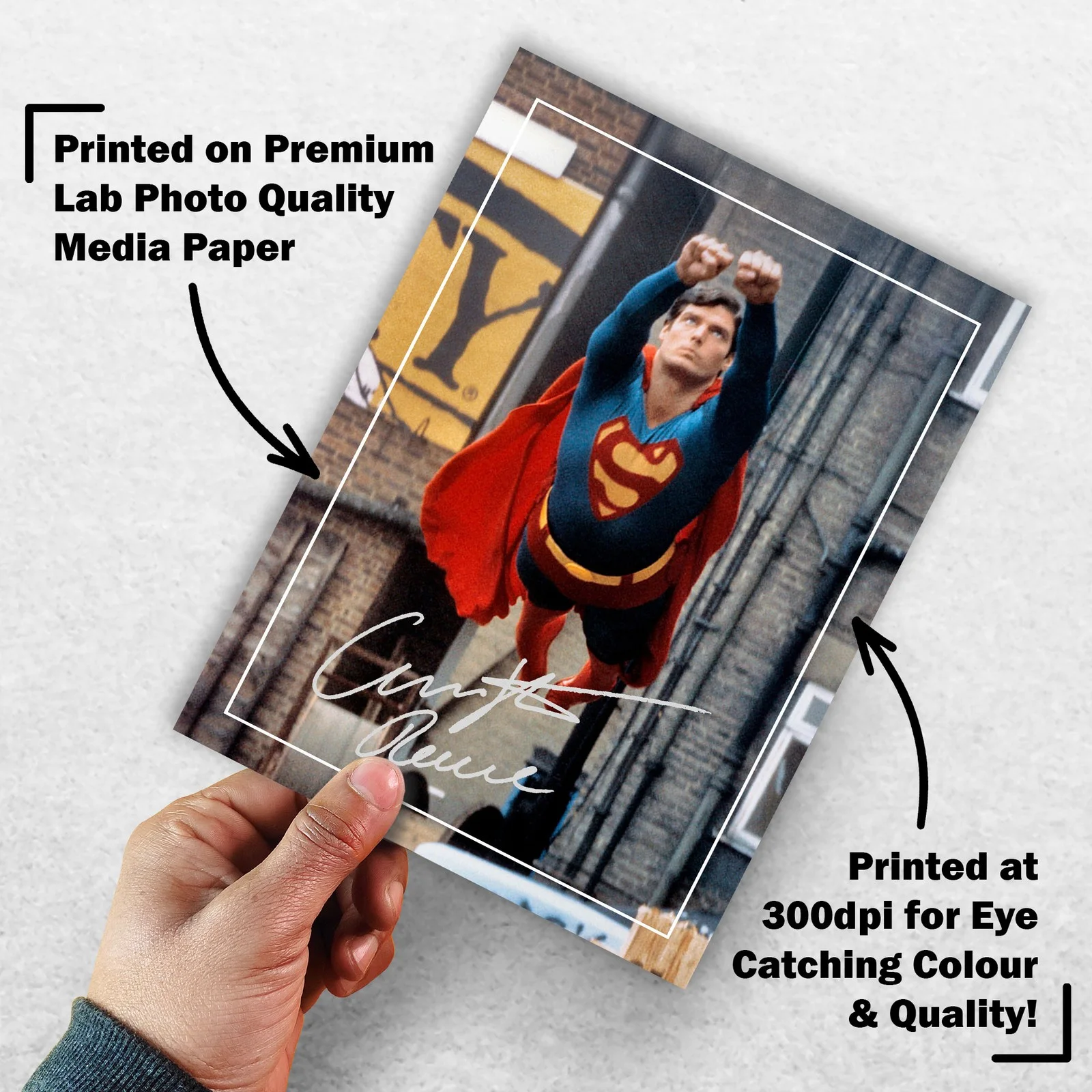 Christopher Reeve Signed Memorabilia 8x6 Pre Printed Autograph Photo Memorabilia, image 3