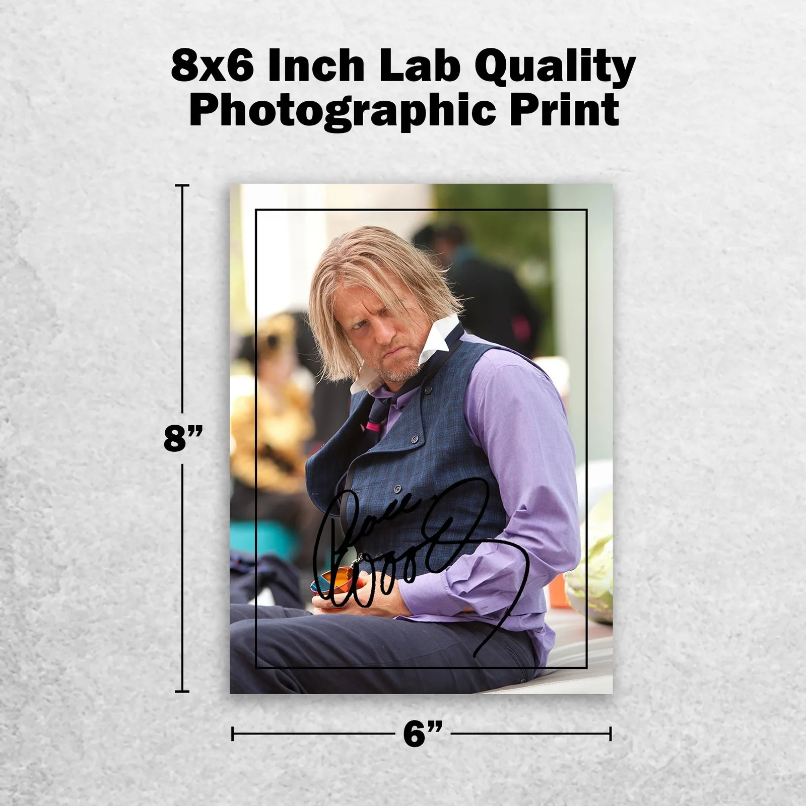 Woody Harrelson 8x6 Photo Signed Memorabilia 8x6 Pre Printed Autograph Photo, изображение 2