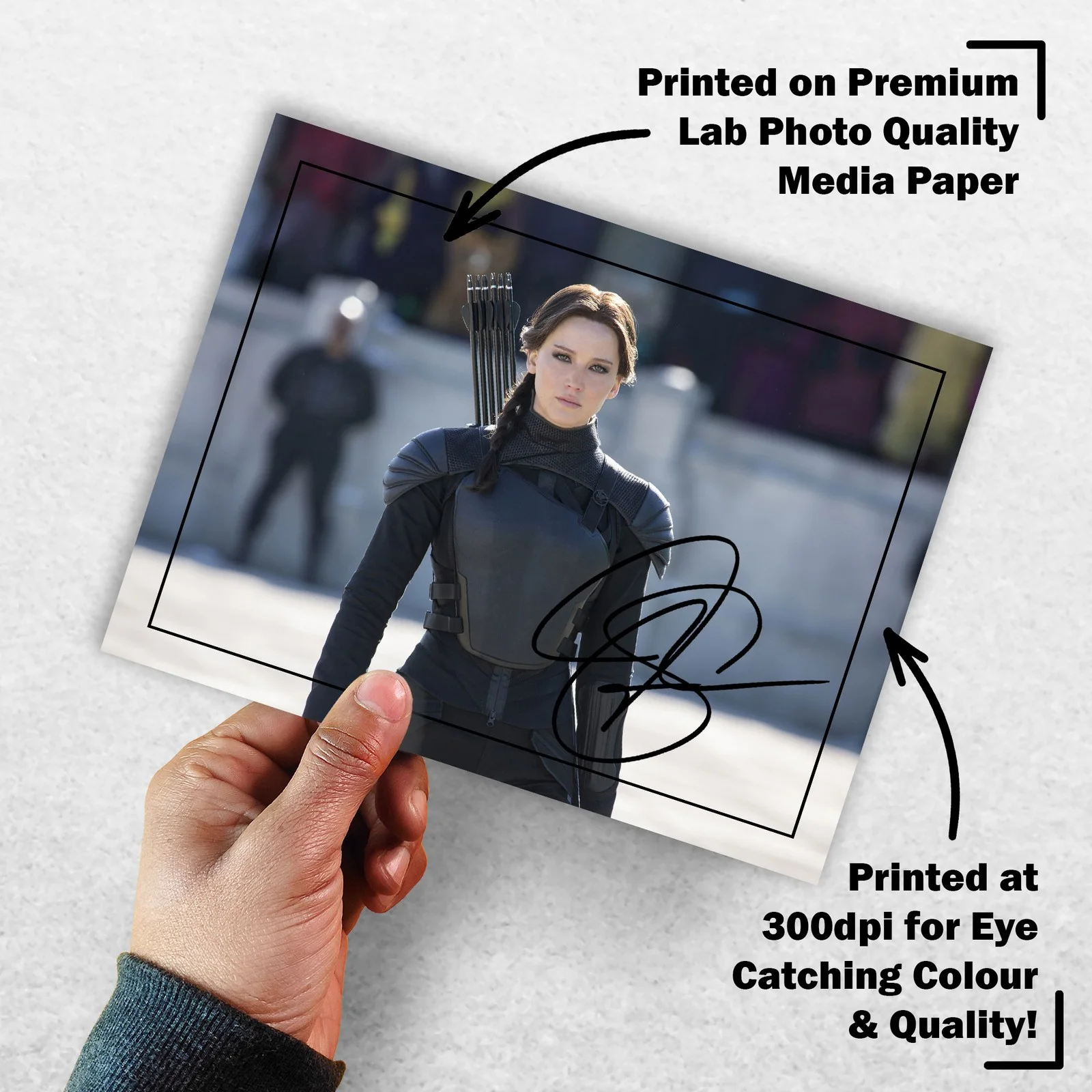 Jennifer Lawrence 8x6 Photo Signed Memorabilia 8x6 Pre Printed Autograph Photo, изображение 3