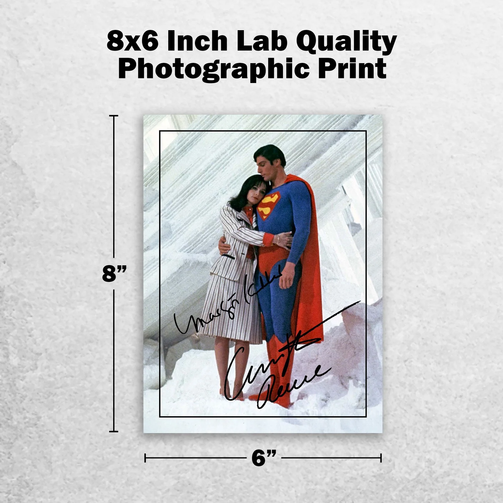 Christopher Reeve Margot Kidde Signed Memorabilia 8x6 Pre Printed Autograph, image 2