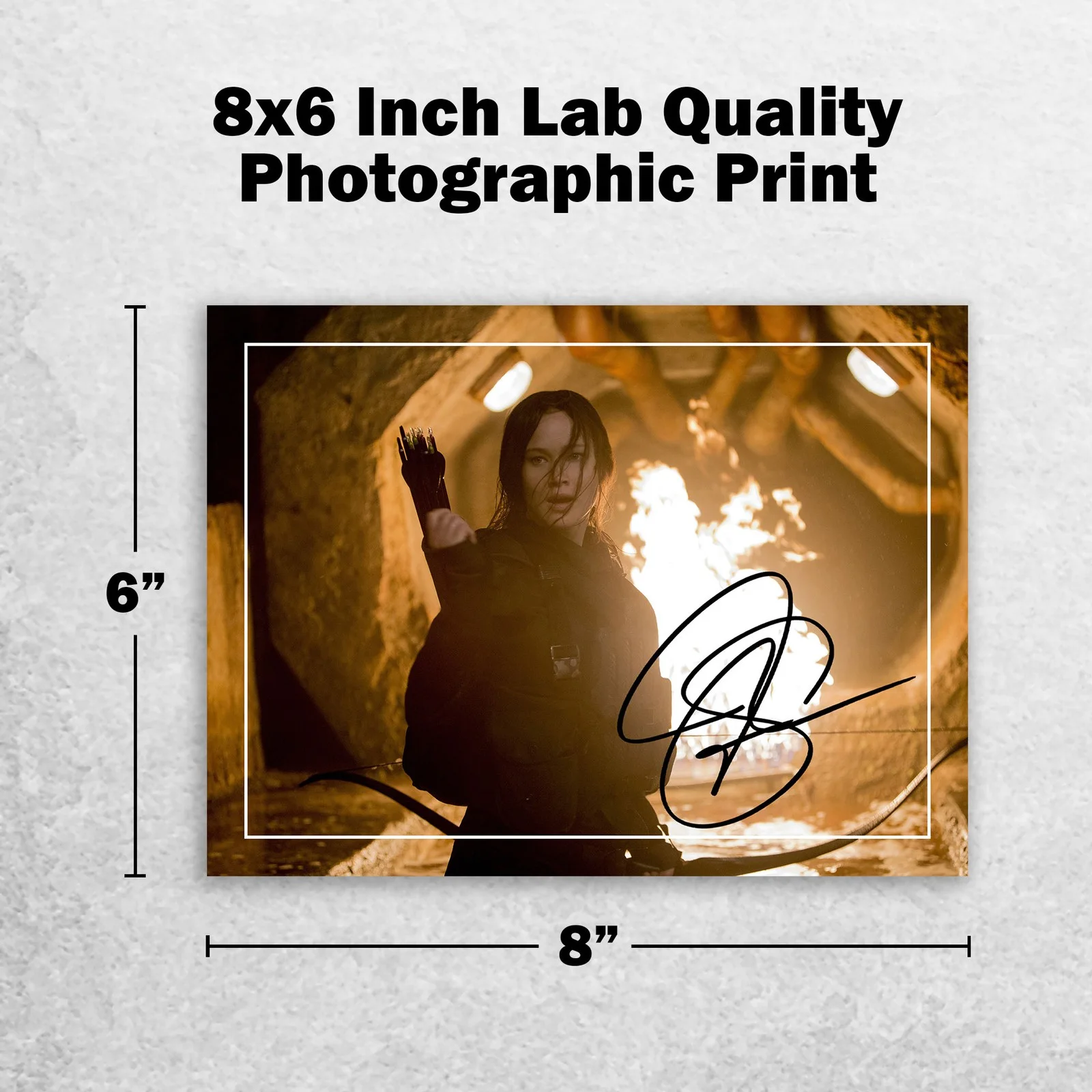 Jennifer Lawrence 8x6 Photo Signed Memorabilia 8x6 Pre Printed Autograph Photo, изображение 2