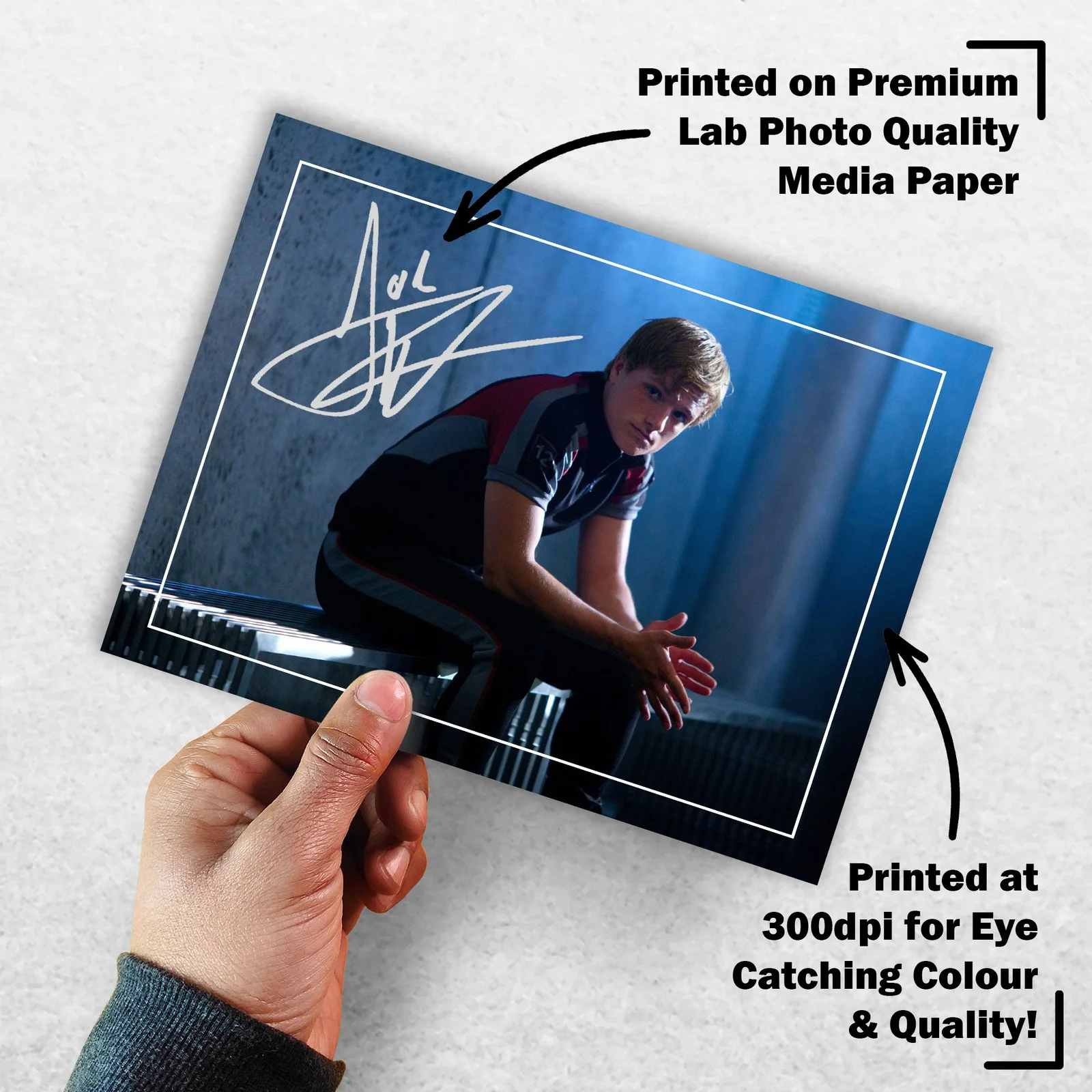 Josh Hutcherson Signed Memorabilia 8x6 Pre Printed Autograph Photo Memorabilia, изображение 3