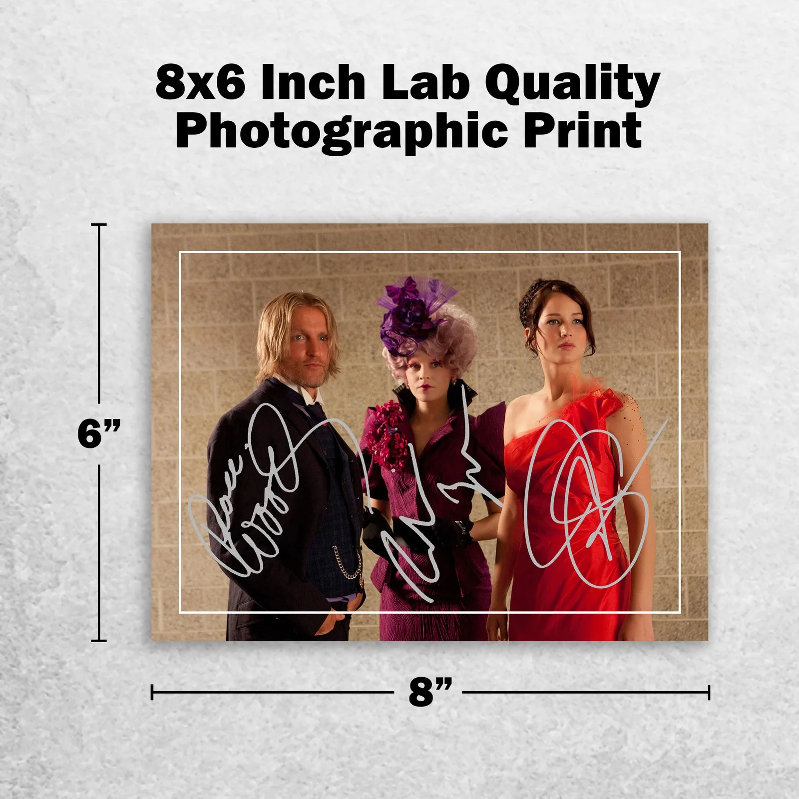 Woody Harrelson Elizabeth Bank Signed Memorabilia 8x6 Pre Printed Autograph, изображение 2