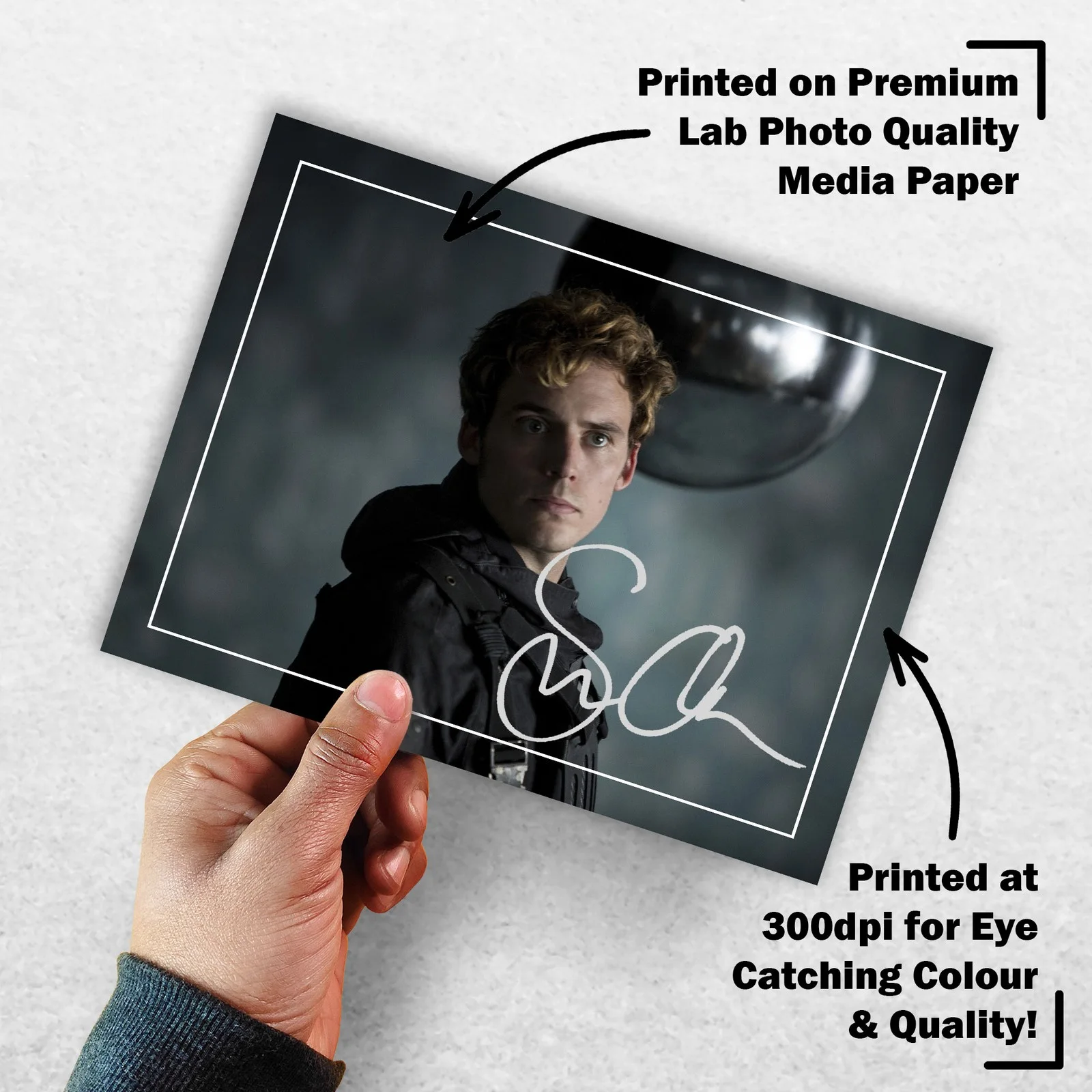 Sam Claflin Signed Memorabilia 8x6 Pre Printed Autograph Photo Memorabilia, image 3