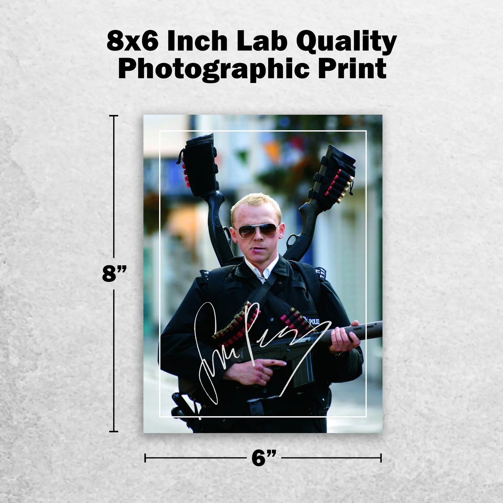 Simon Pegg 8x6 Photo Signed Memorabilia 8x6 Pre Printed Autograph Photo, image 2
