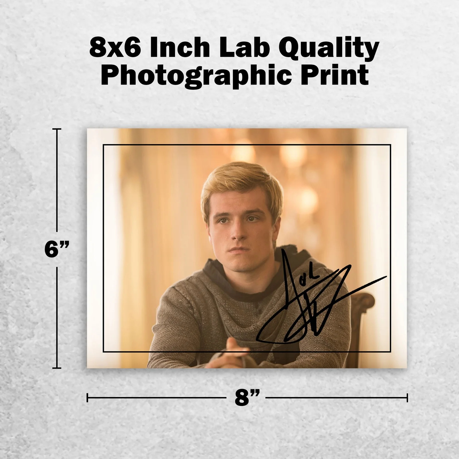Josh Hutcherson 8x6 Photo Signed Memorabilia 8x6 Pre Printed Autograph Photo, изображение 2