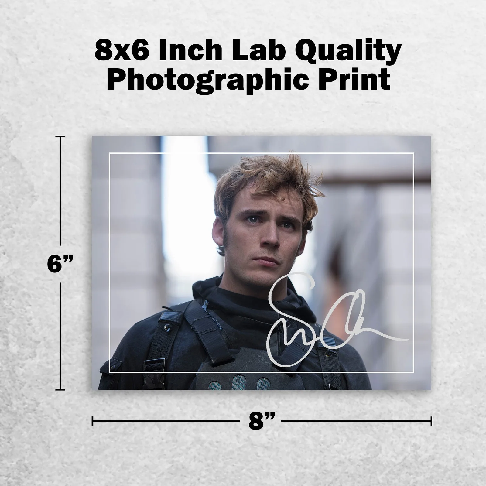 Sam Claflin 8x6 Photo Signed Memorabilia 8x6 Pre Printed Autograph Photo, изображение 2