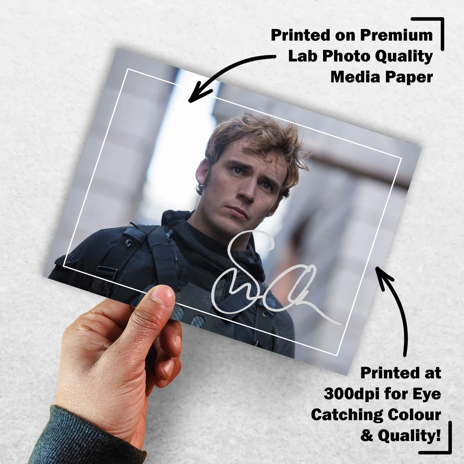 Sam Claflin 8x6 Photo Signed Memorabilia 8x6 Pre Printed Autograph Photo, изображение 3