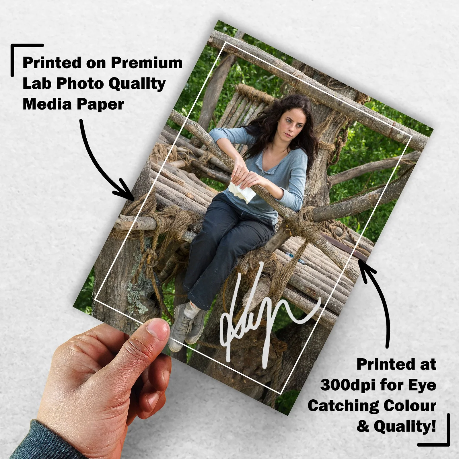 Kaya Scodelario Signed Memorabilia 8x6 Pre Printed Autograph Photo Memorabilia, изображение 3