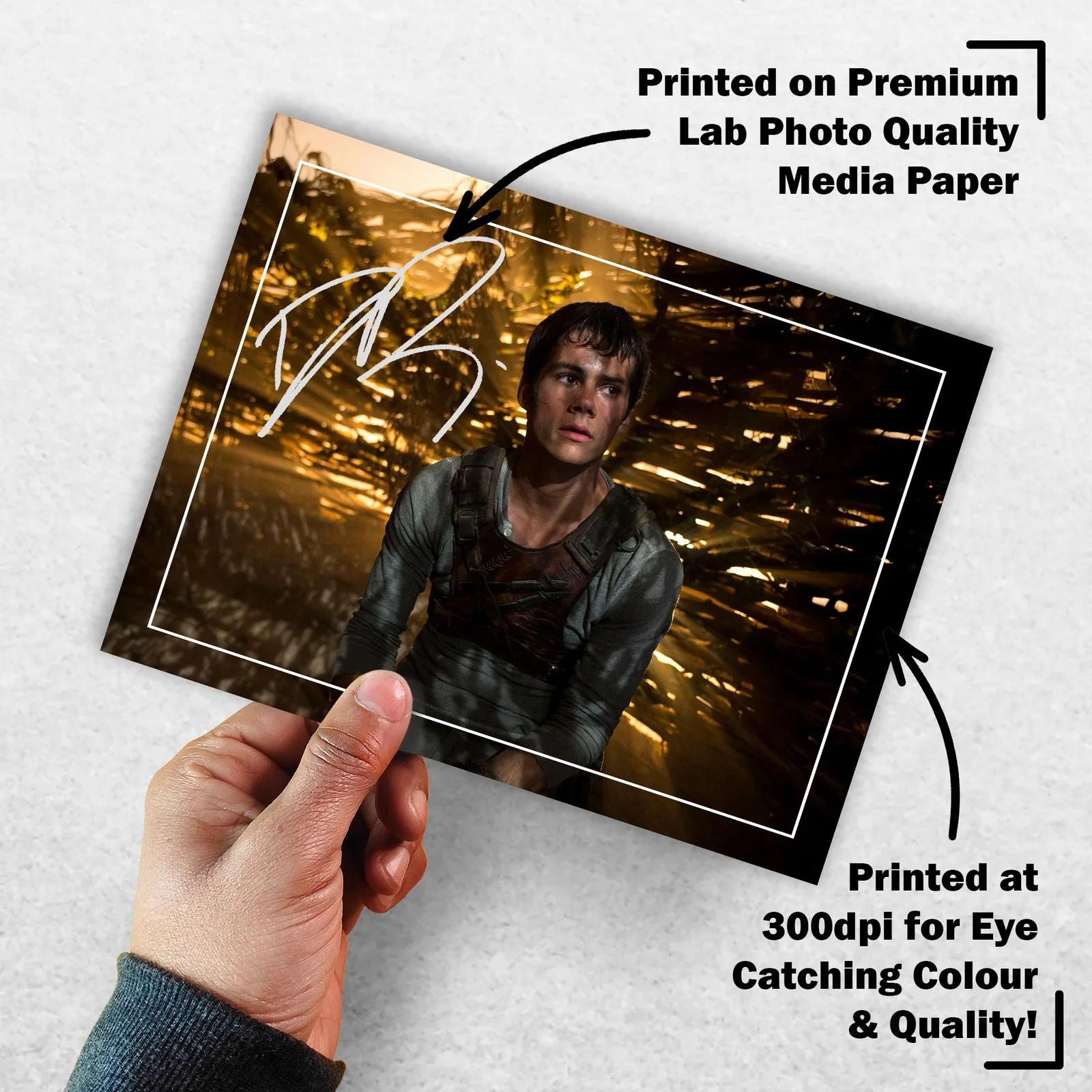 Dylan O'Brien Signed Memorabilia 8x6 Pre Printed Autograph Photo Memorabilia, изображение 3