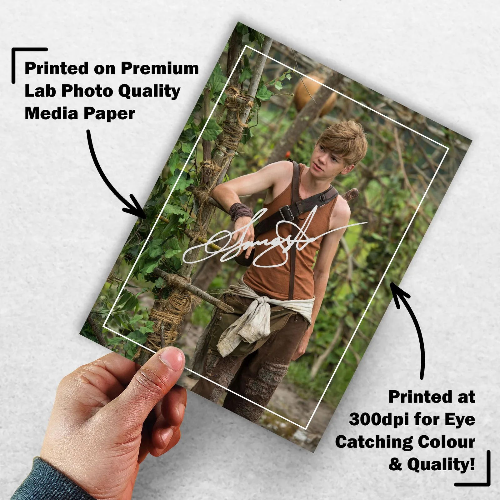 Thomas Brodie-Sangster 8x6 Pho Signed Memorabilia 8x6 Pre Printed Autograph, изображение 3