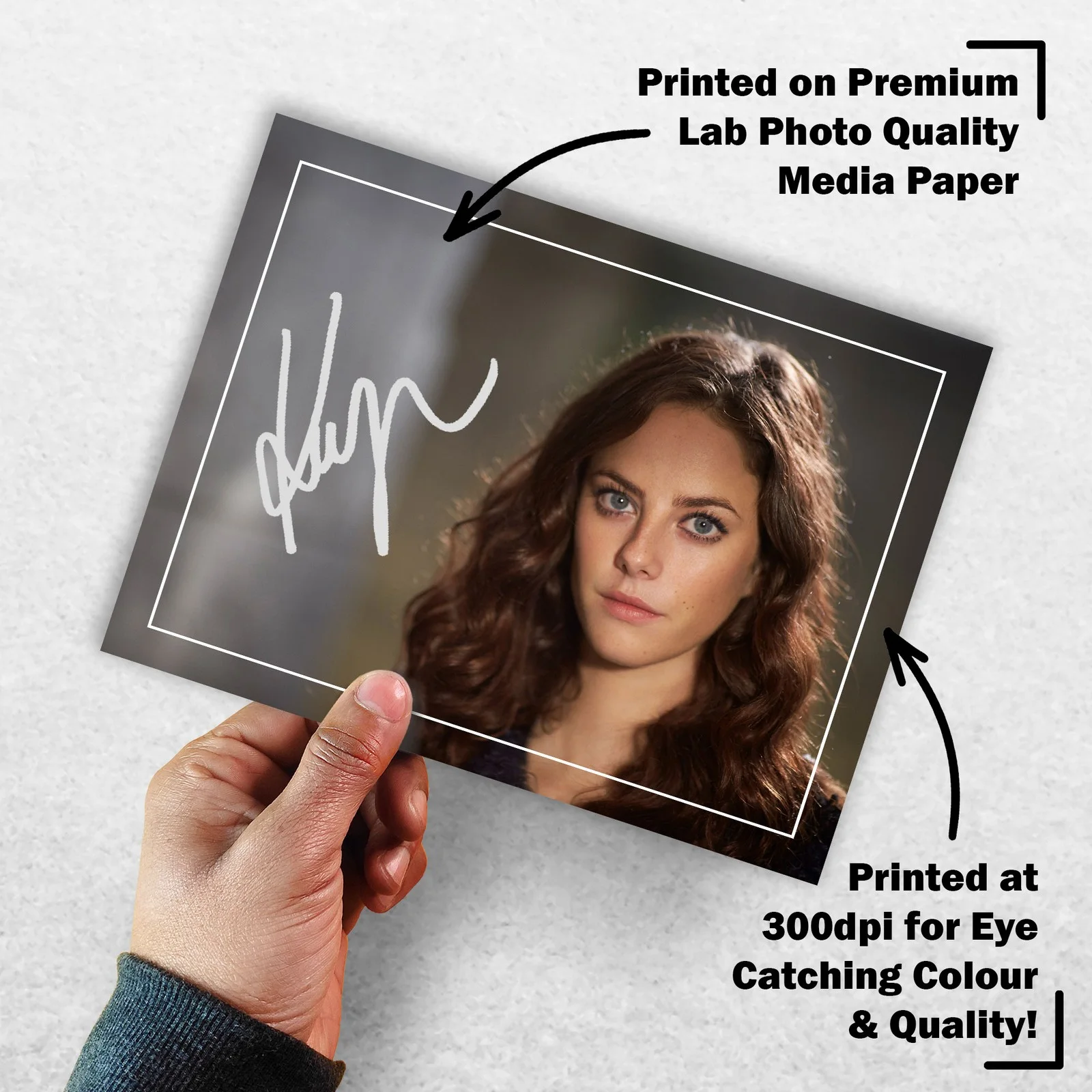 Kaya Scodelario Signed Memorabilia 8x6 Pre Printed Autograph Photo Memorabilia, изображение 3