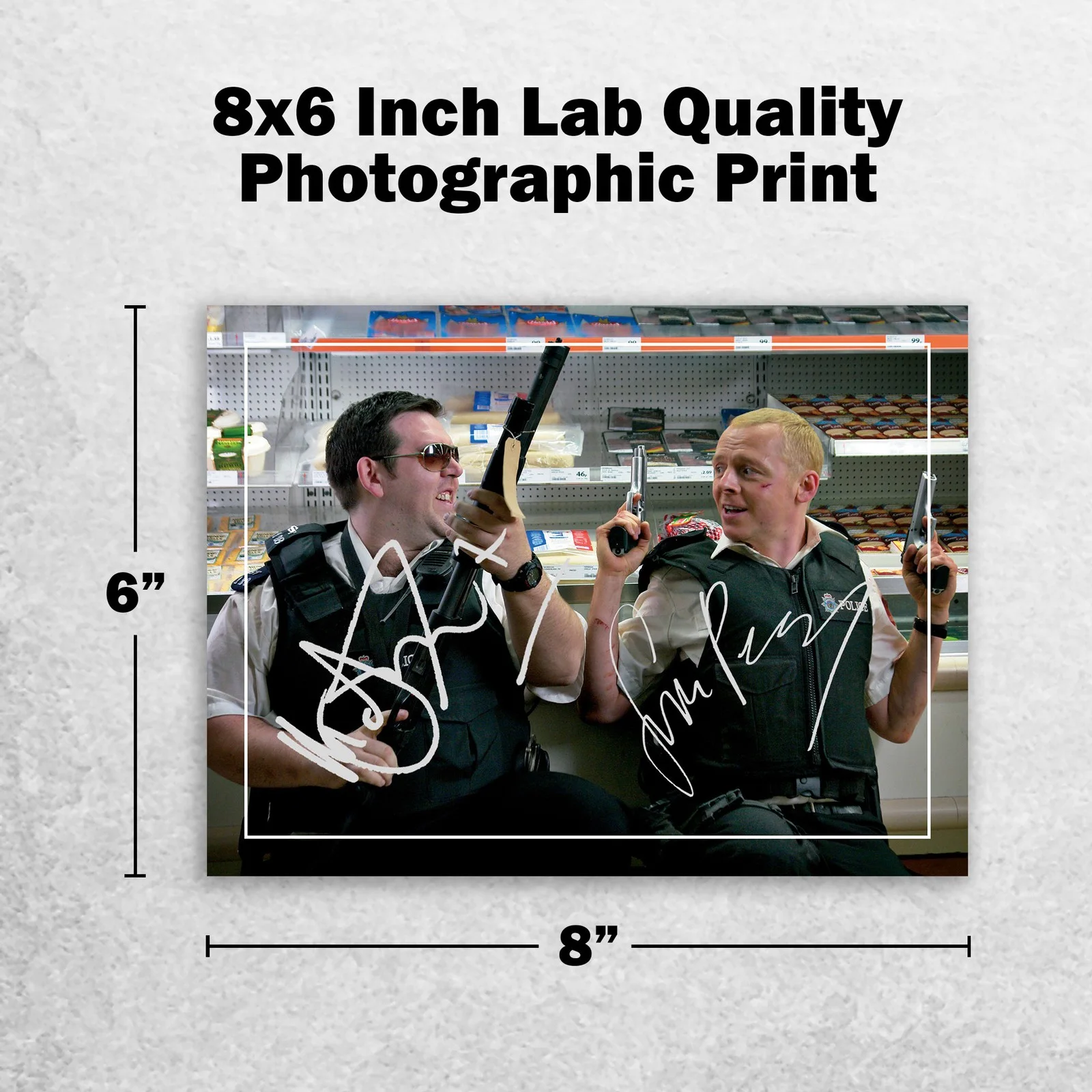 Simon Pegg Nick Frost Signed Memorabilia 8x6 Pre Printed Autograph Photo, изображение 2