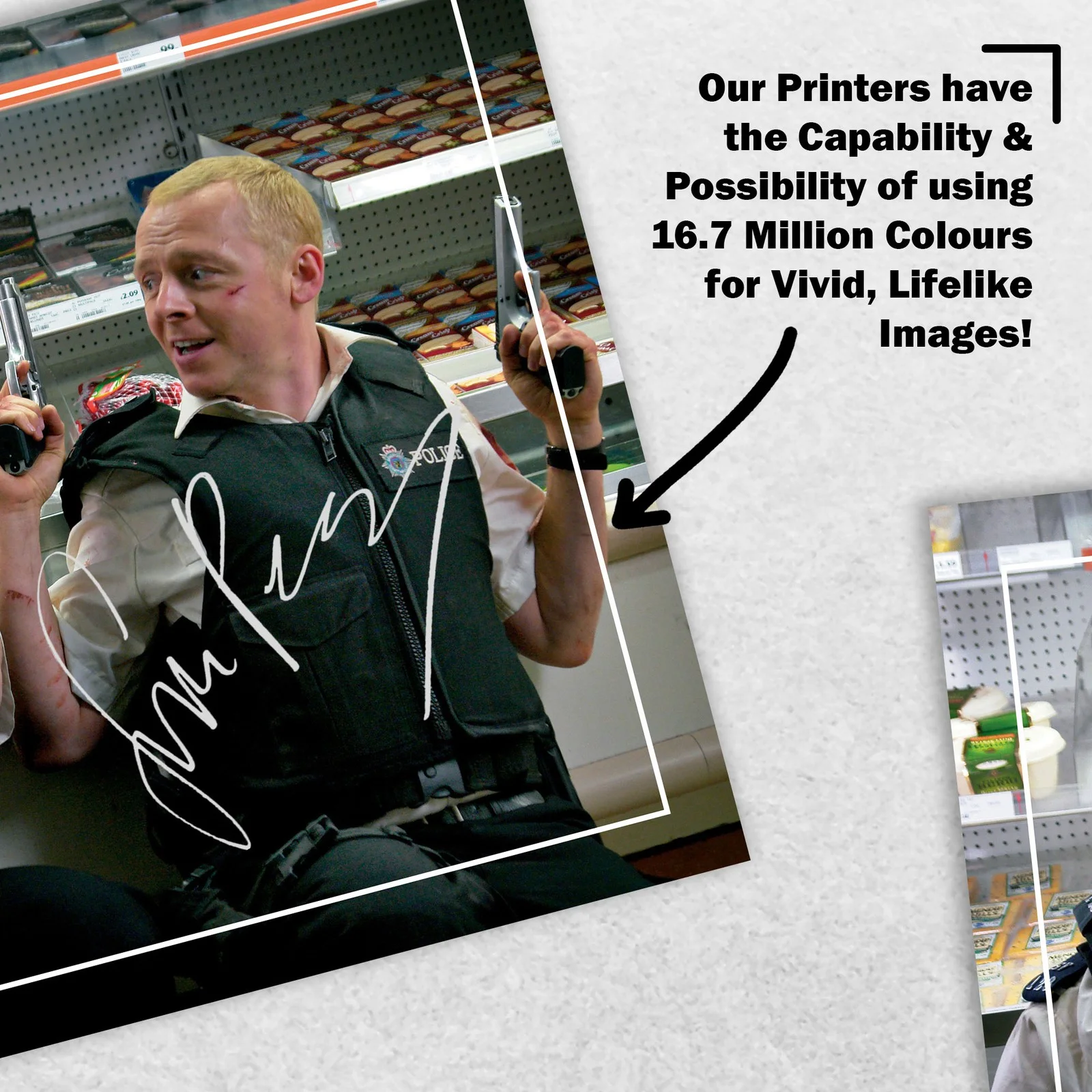 Simon Pegg Nick Frost Signed Memorabilia 8x6 Pre Printed Autograph Photo, изображение 5