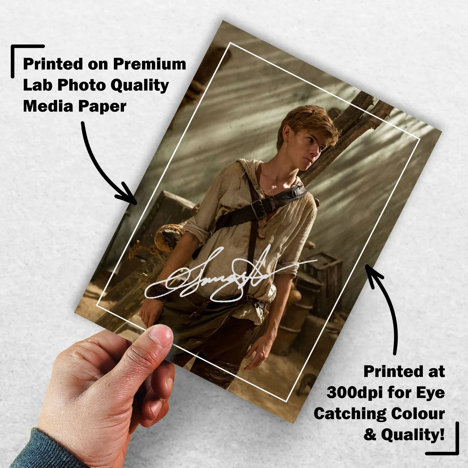 Thomas Brodie-Sangster 8x6 Pho Signed Memorabilia 8x6 Pre Printed Autograph, изображение 3