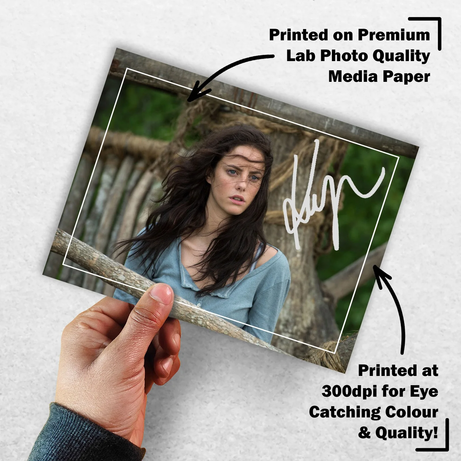 Kaya Scodelario 8x6 Photo Signed Memorabilia 8x6 Pre Printed Autograph Photo, изображение 3