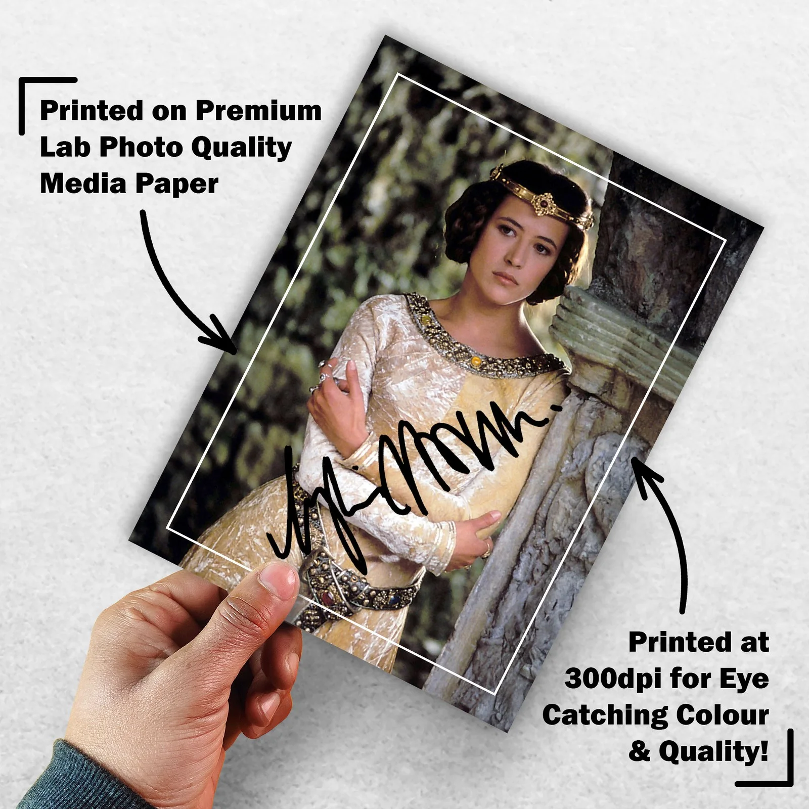 Sophie Marceau Signed Memorabilia 8x6 Pre Printed Autograph Photo Memorabilia, image 3