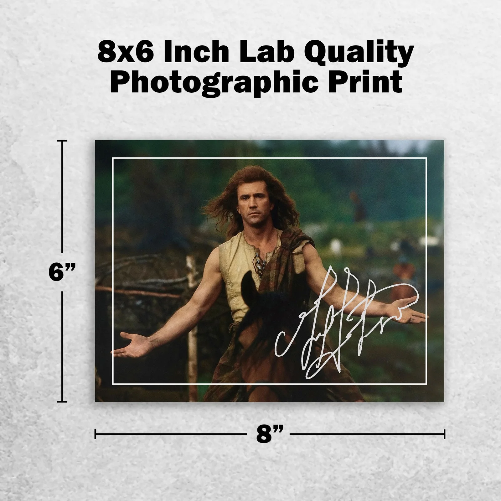Mel Gibson Signed Memorabilia 8x6 Pre Printed Autograph Photo Memorabilia, image 2